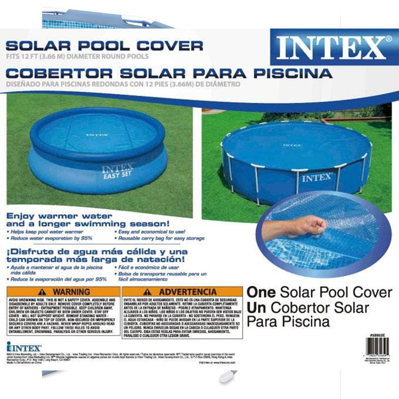 Intex Above-Ground Pool Ladder for 42-Inch Wall Height Pool w/ Intex  Pool Cover