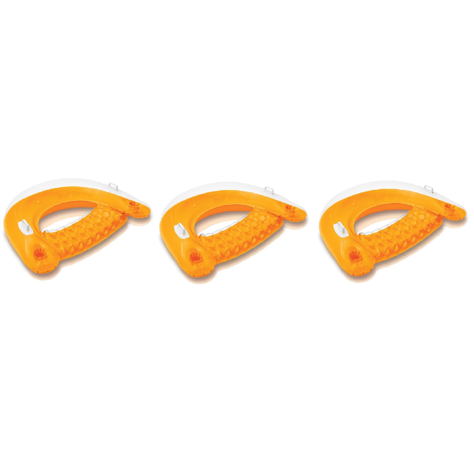Intex Sit N Float Inflatable Swimming Pool Lounger (Color May Vary) (3 Pack) - VMInnovations