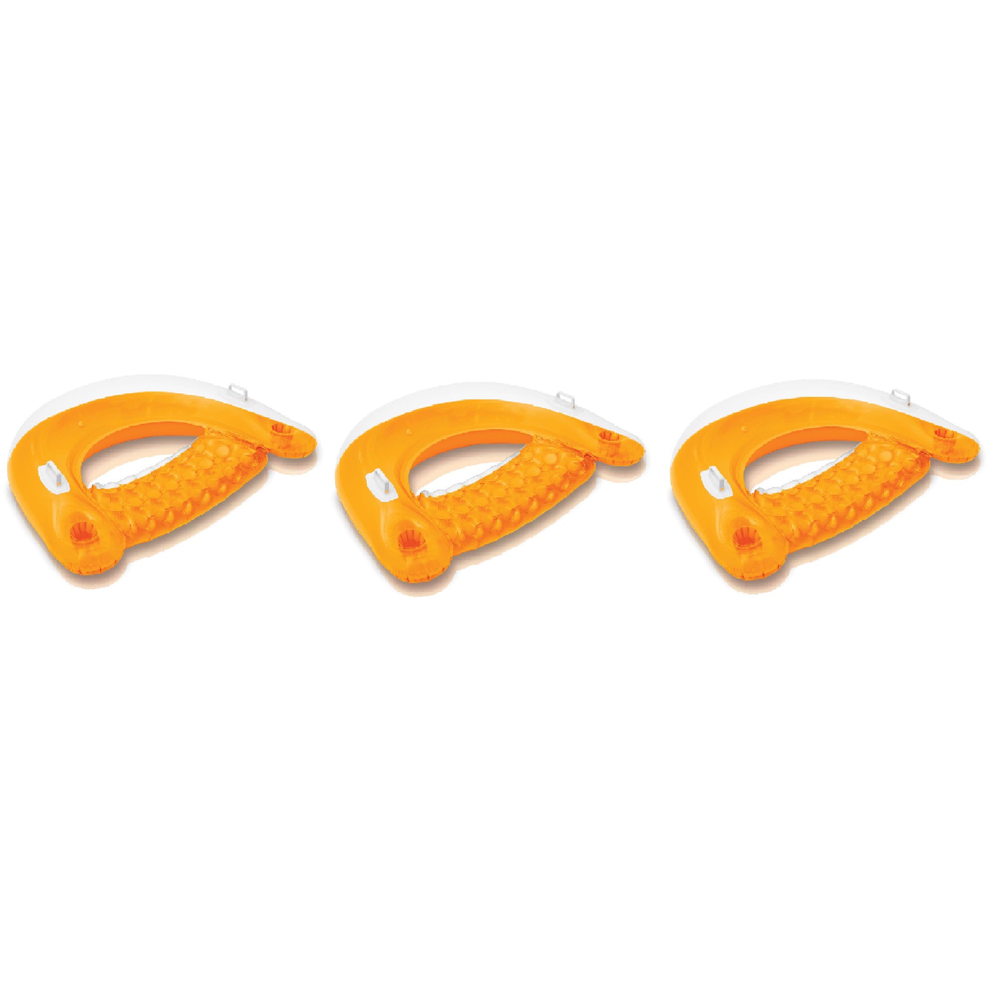 Intex Sit N Float Inflatable Swimming Pool Lounger (Color May Vary) (3 Pack) - VMInnovations