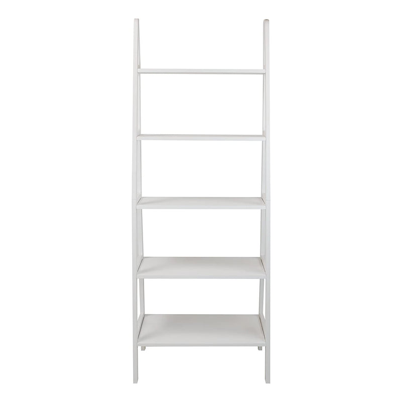Casual Home 6 Foot 5 Shelf Wood Ladder Storage Organizer Bookcase Rack (Used)
