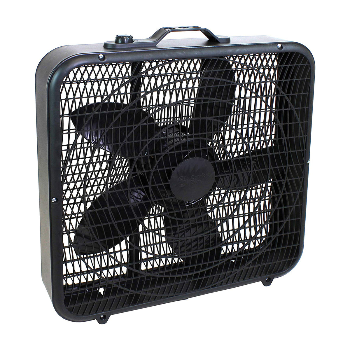 Comfort Zone 3 Speed High Performance Box Fan Air Conditioner 20 Inch (Open Box)