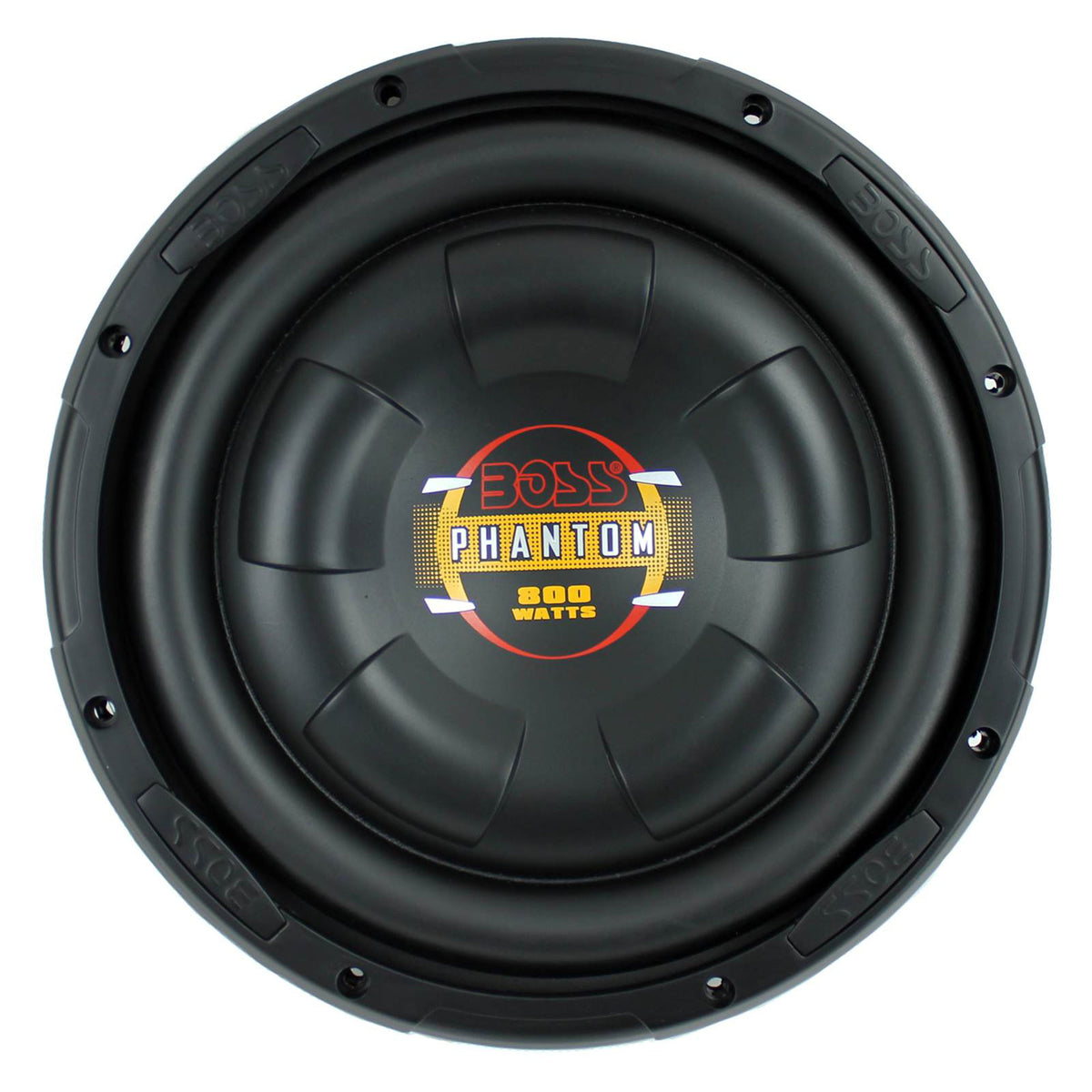 2) BOSS D10F 10" 1600W Shallow Slim Car Audio Subwoofers Power Subs Woofers Flat