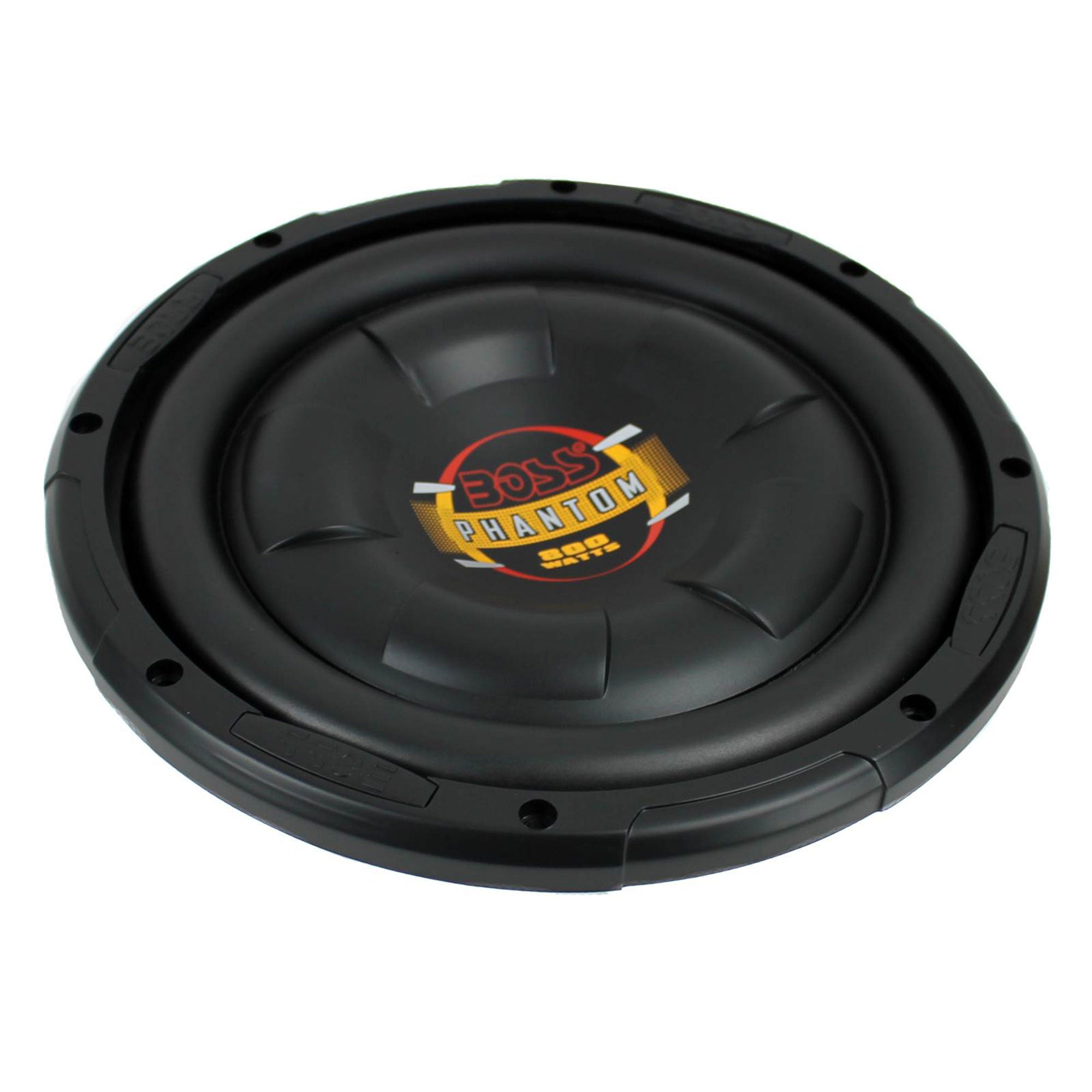 2) BOSS D10F 10" 1600W Shallow Slim Car Audio Subwoofers Power Subs Woofers Flat