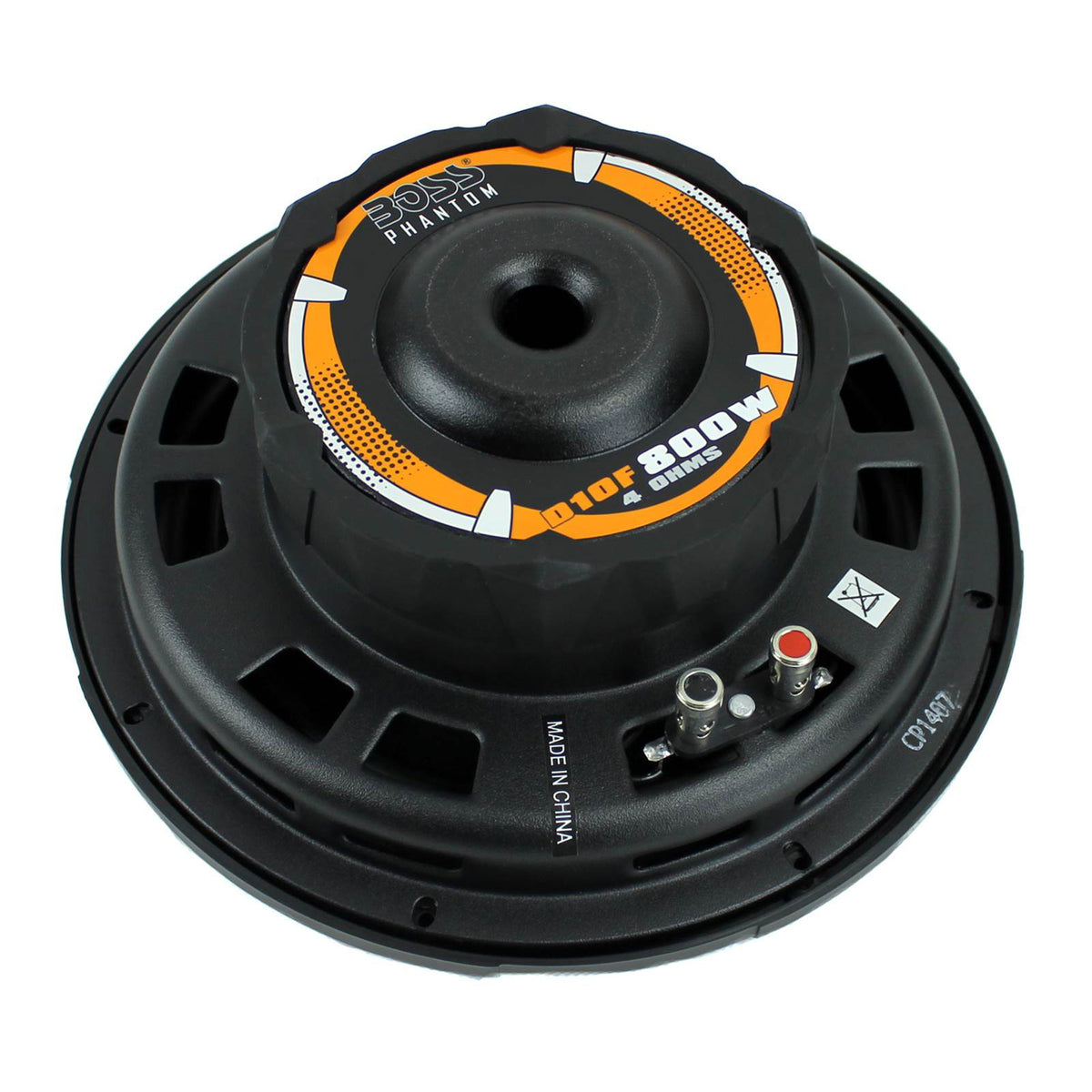 2) BOSS D10F 10" 1600W Shallow Slim Car Audio Subwoofers Power Subs Woofers Flat