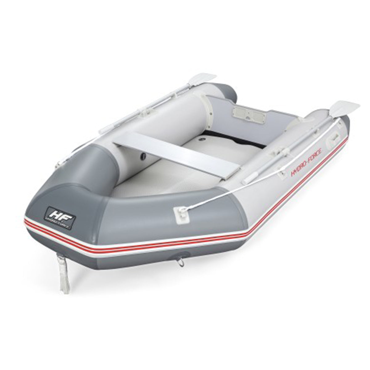 Bestway Hydro Force 110 Inch Inflatable Boat Set with Oars and Pump (2 Pack)