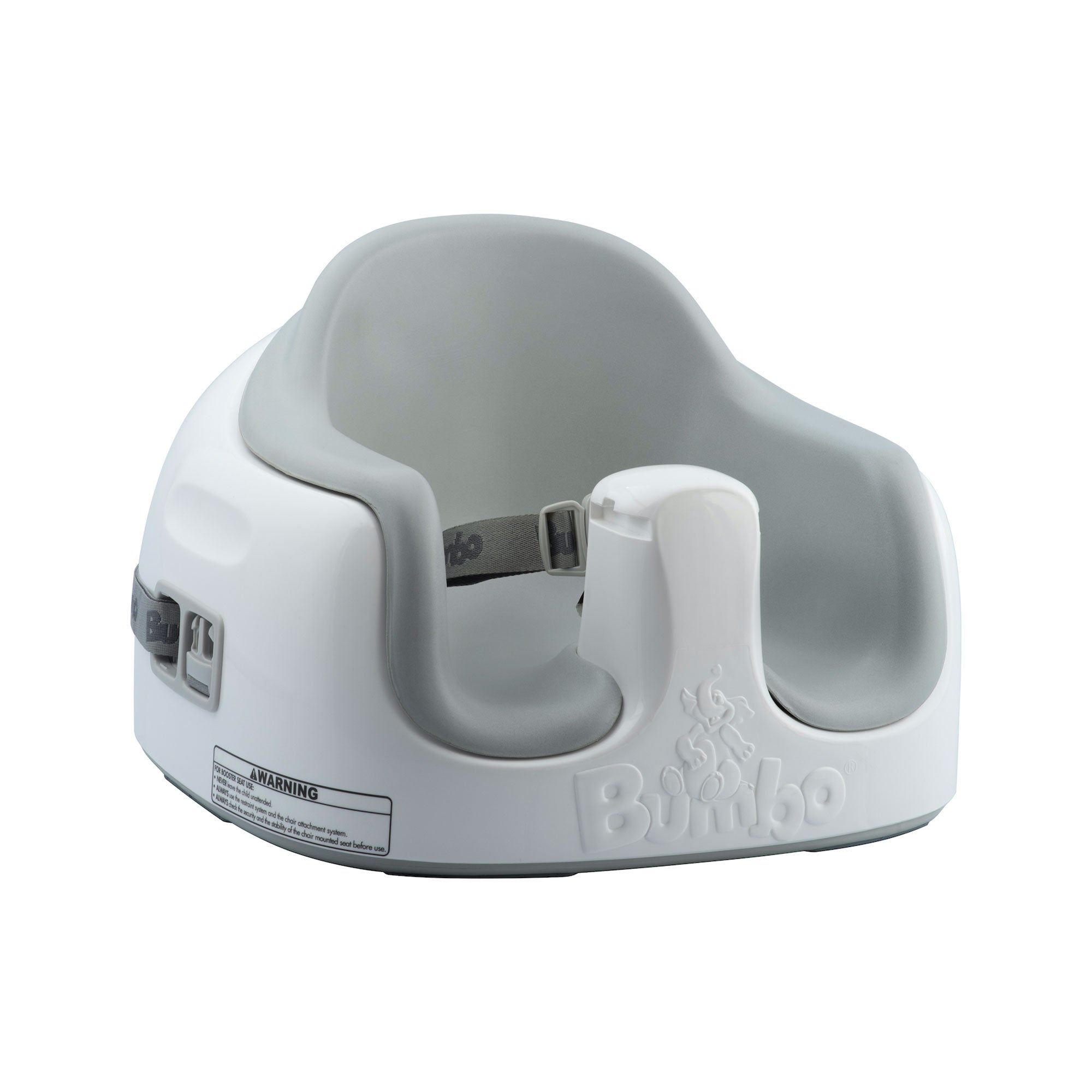 Bumbo Baby Toddler Adjustable 3-in-1 Booster Seat/High Chair & Tray, Cool Gray - VMInnovations