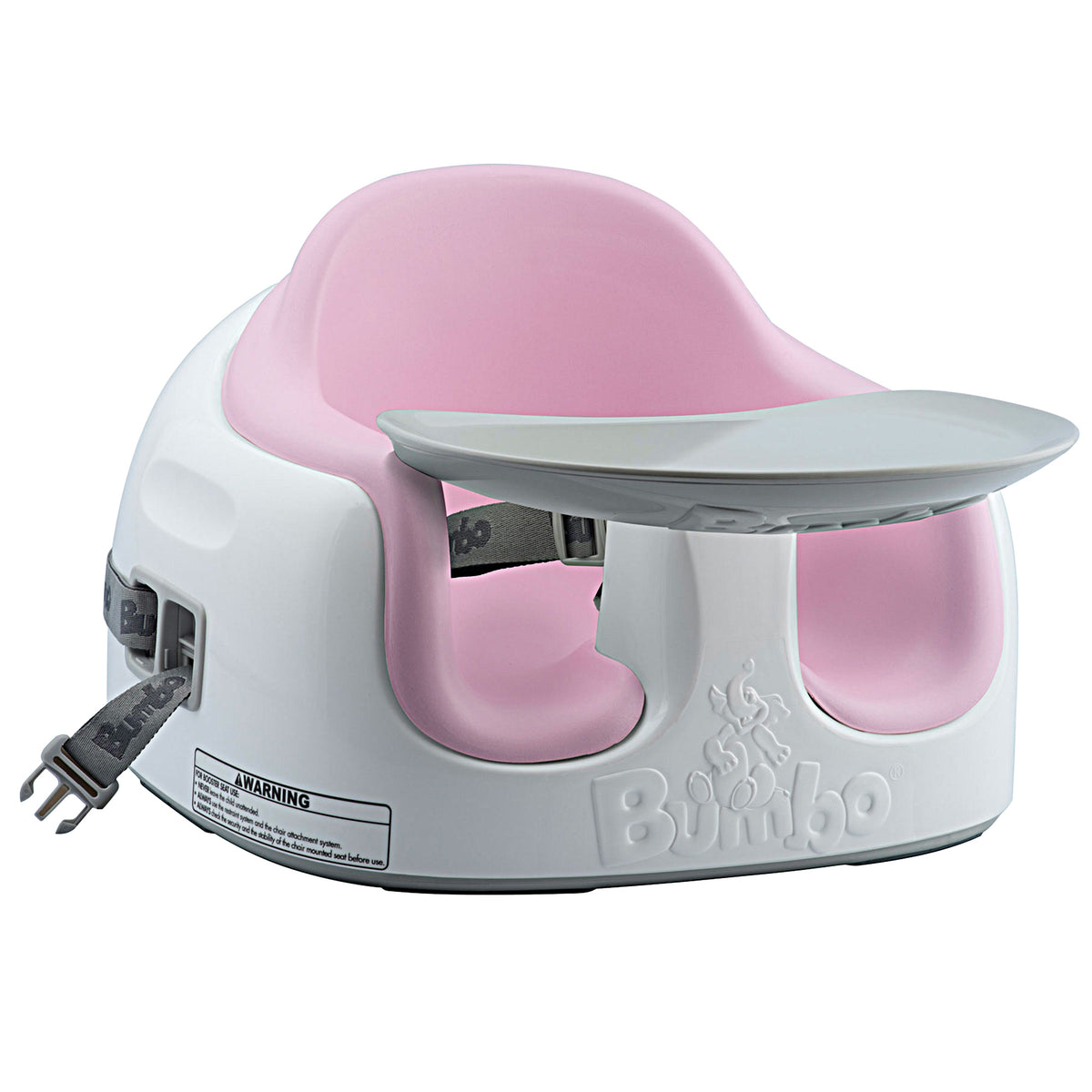 Bumbo Baby Toddler Adjustable 3-in-1 Booster Seat/High Chair, Pink (Open Box)