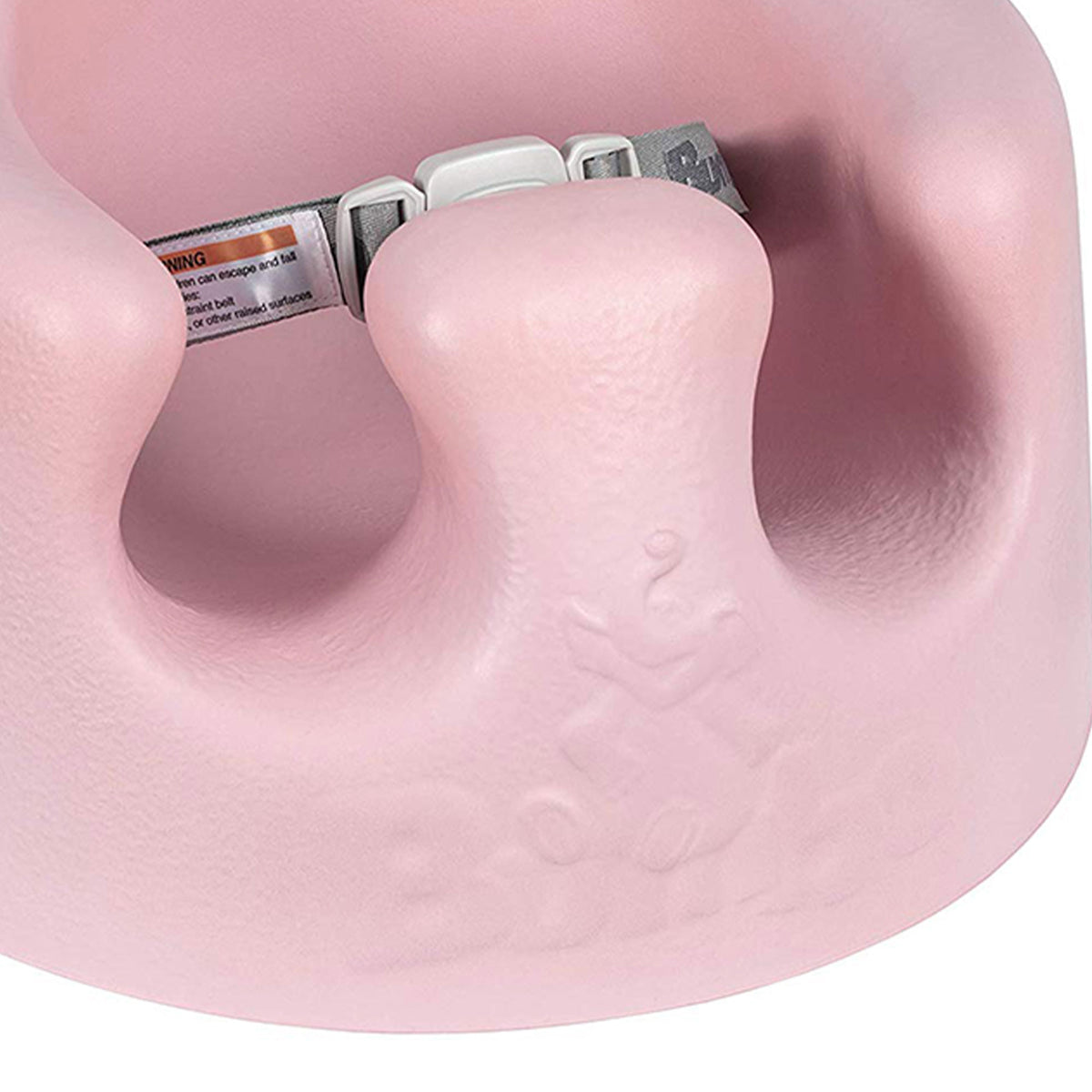 Bumbo Baby Infant Soft Foam Wide Floor Seat w/ 3 Point Harness, Pink (Used)