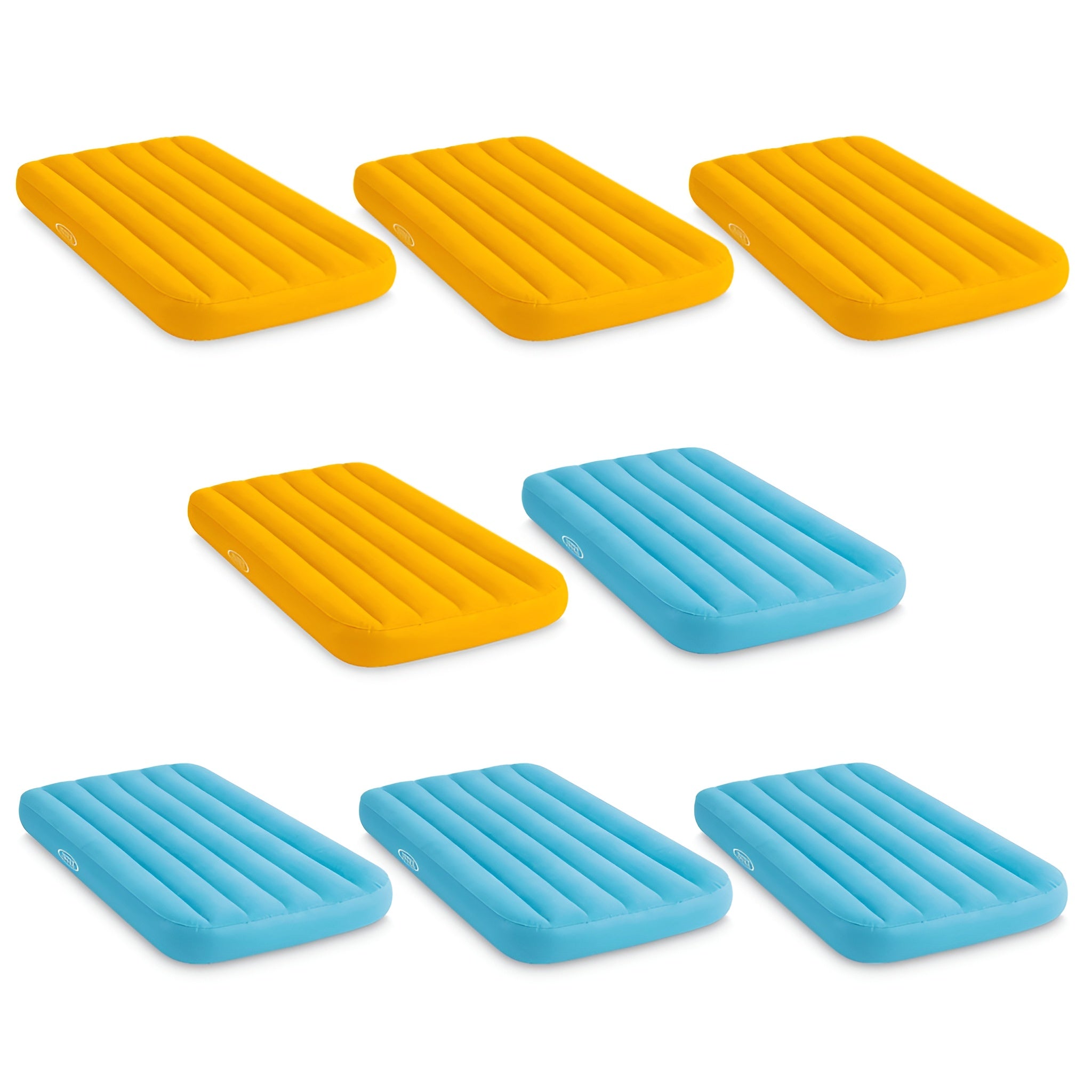 Intex Cozy Kidz Bright & Fun-Colored Inflatable Air Bed w/ Carry Bag (8 Pack)