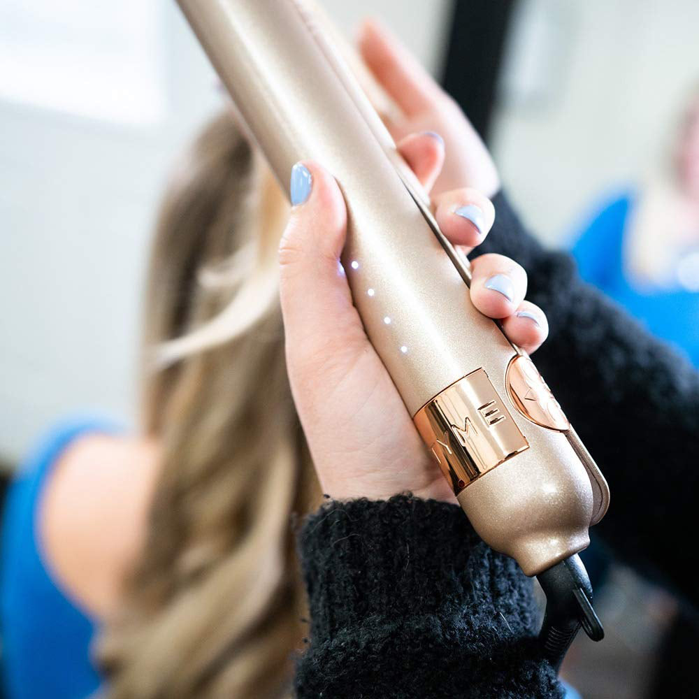 873 TYME 176491 Iron Pro 2-In-1 Hair Curler and Straigtener with Titanium Plates (Refurbished)