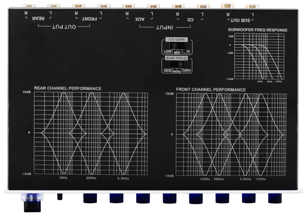 BOSS Audio 7-Band Car Stereo Equalizer Preamp Amplifier EQ w/ LED | AVA1210 - VMInnovations
