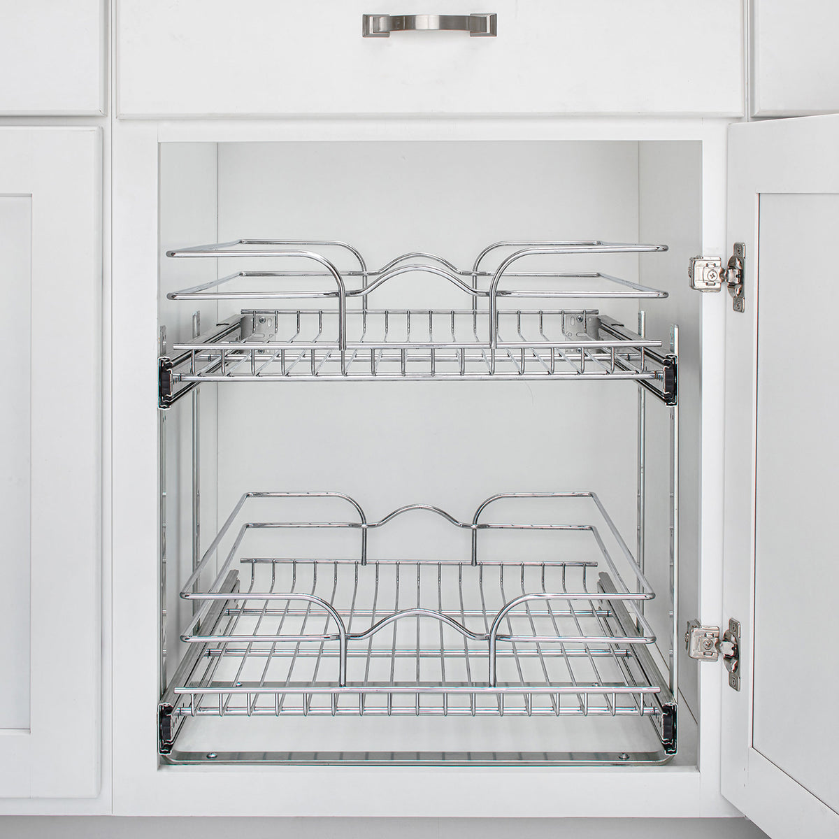 Rev-A-Shelf 5WB2-1822CR-1 18"x22" 2-Tier Cabinet Pull Out Baskets, Chrome (Used)