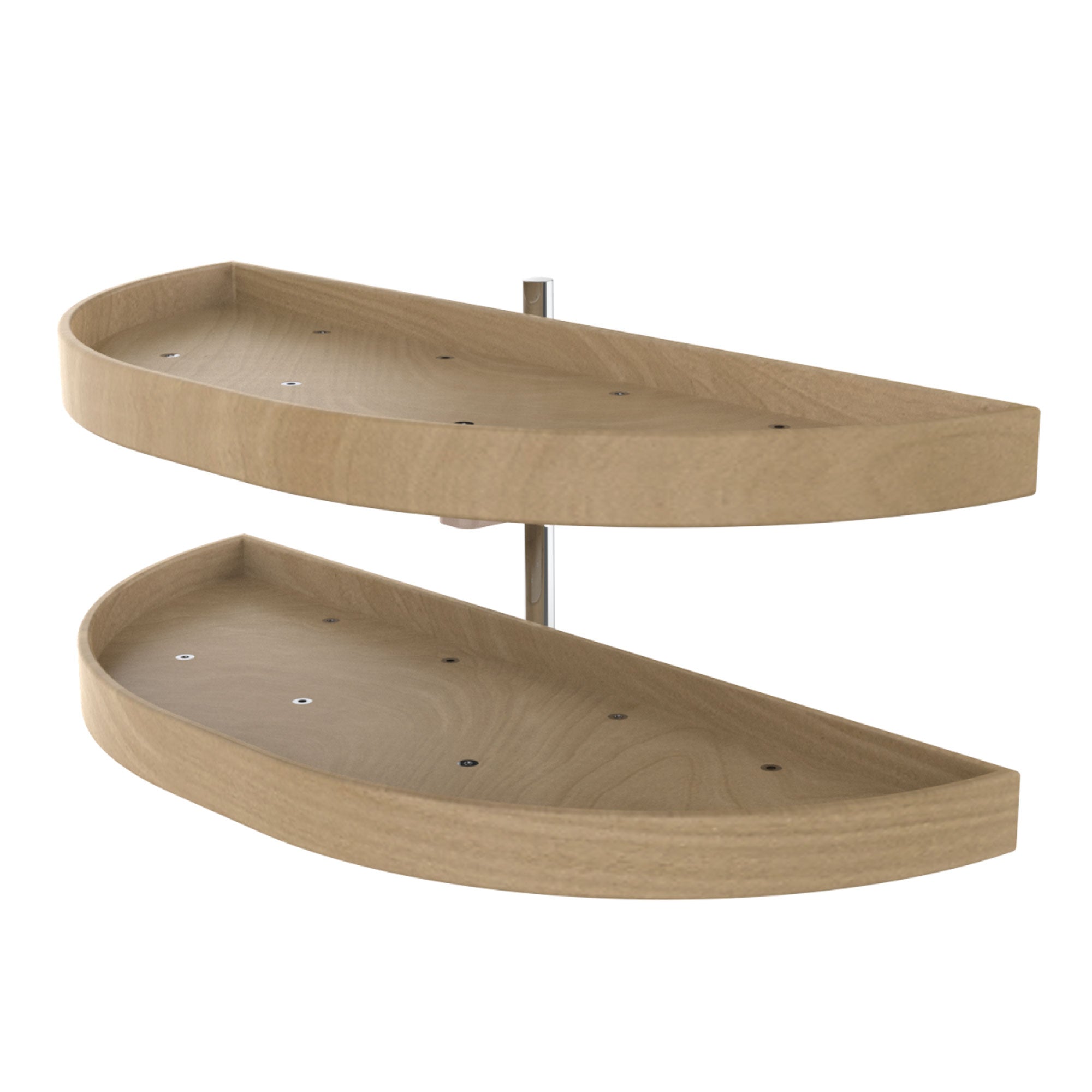 Rev-A-Shelf 35 Inch Wooden Cabinet 2-Shelf Half Moon Lazy Susan (Open Box)