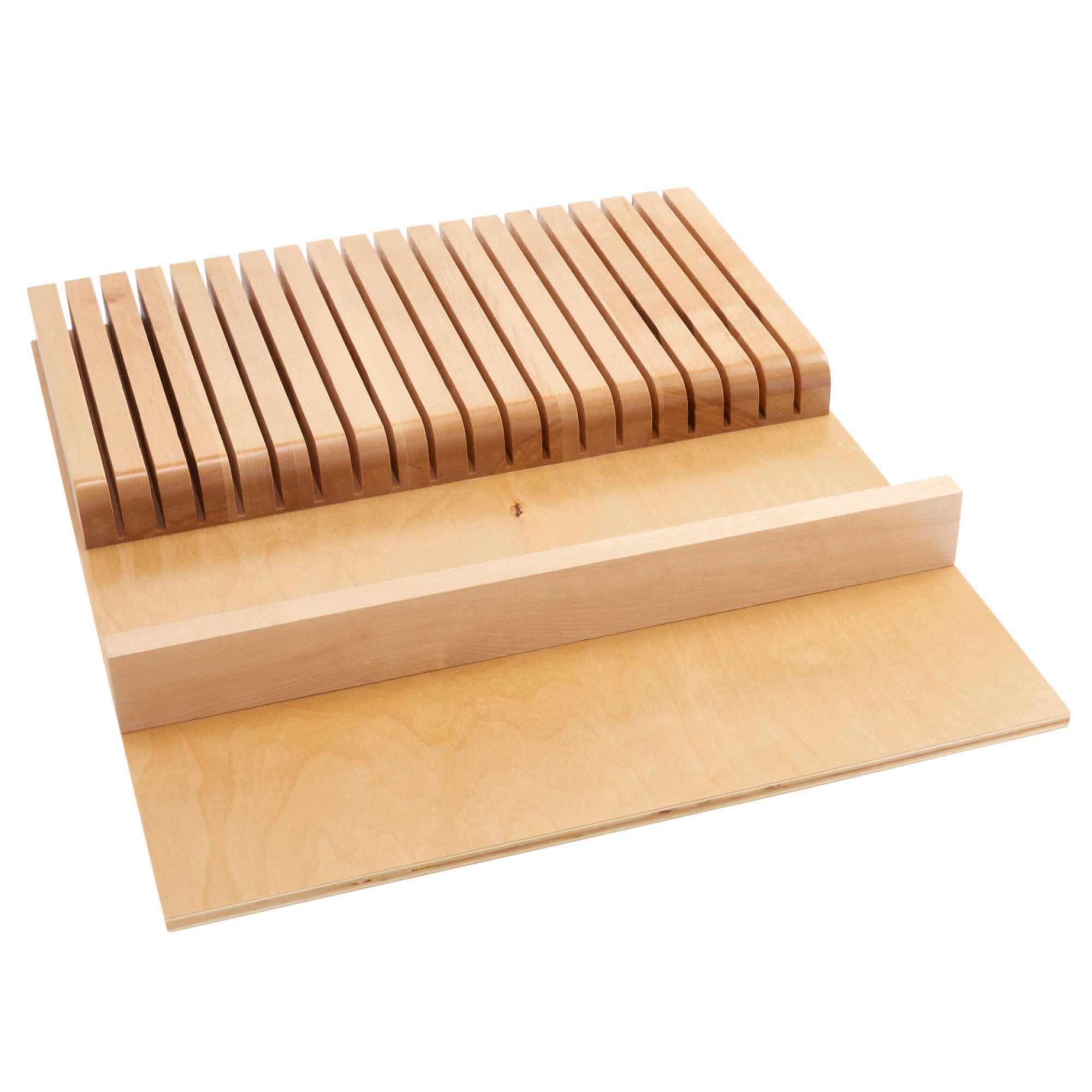 Rev-A-Shelf Trim to Fit Knife Block 19 Slot Drawer Organizer Insert, 4WKB-1 - VMInnovations