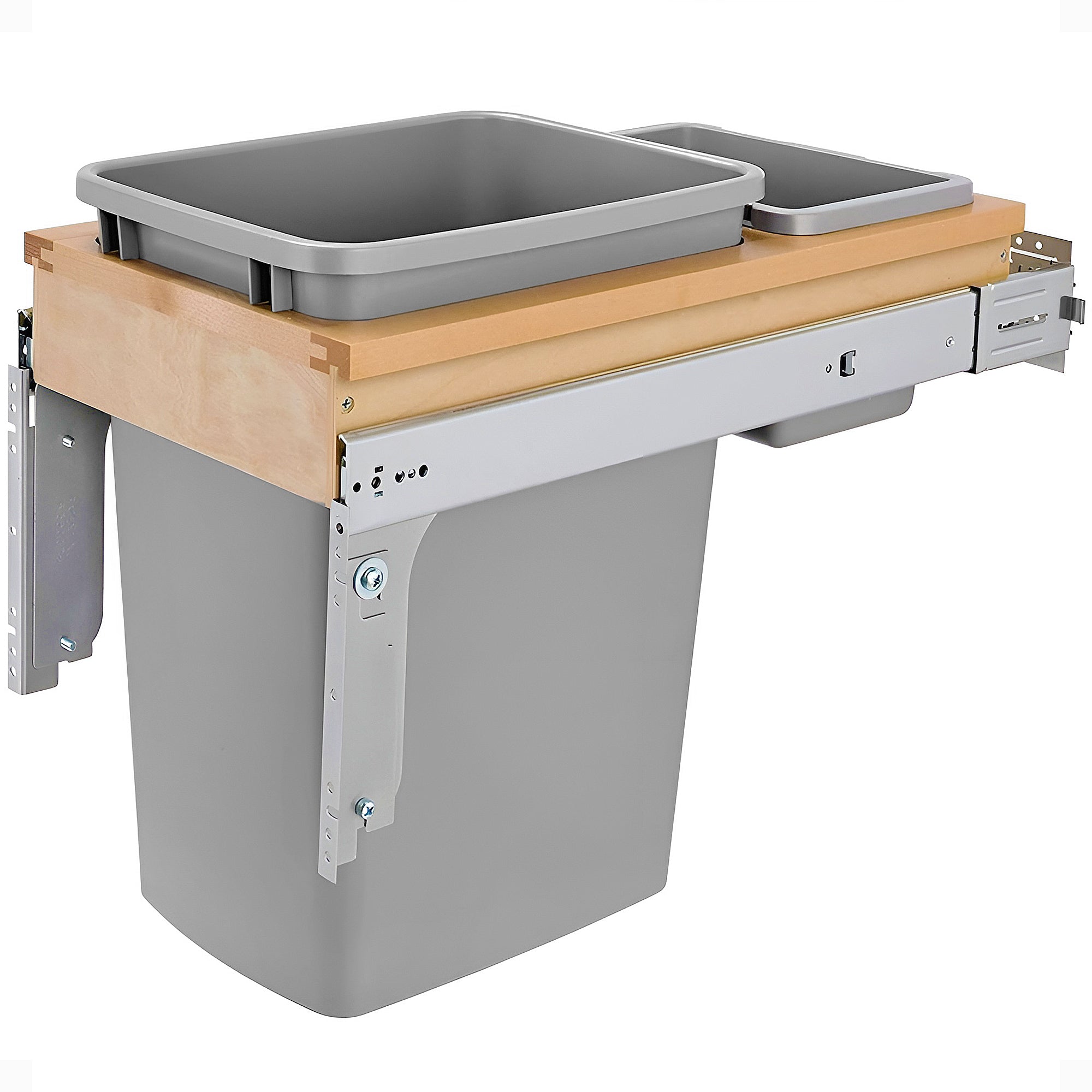 Rev-A-Shelf 4WCTM-12BBSCDM1 35-Qt Top Mount Pullout Waste Containers(Open Box)