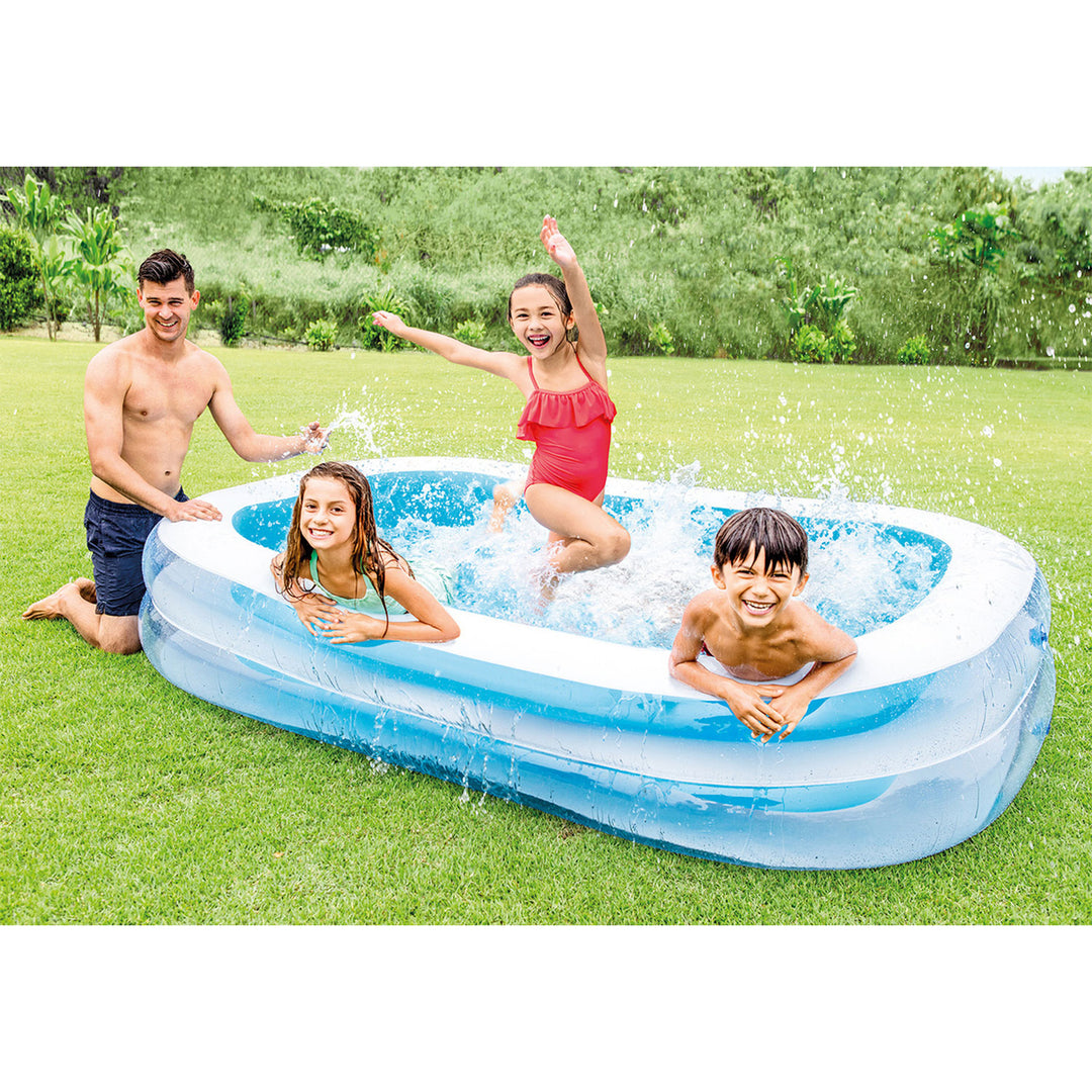 Intex Swim Center 198 Gal. Family Swimming Pool & 120V Electric Air Pump - VMInnovations