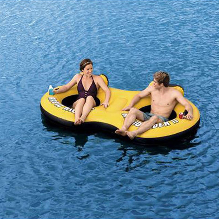 Bestway CoolerZ Rapid Rider Pool Float, Blue, and 2 Person Raft, Color May Vary - VMInnovations