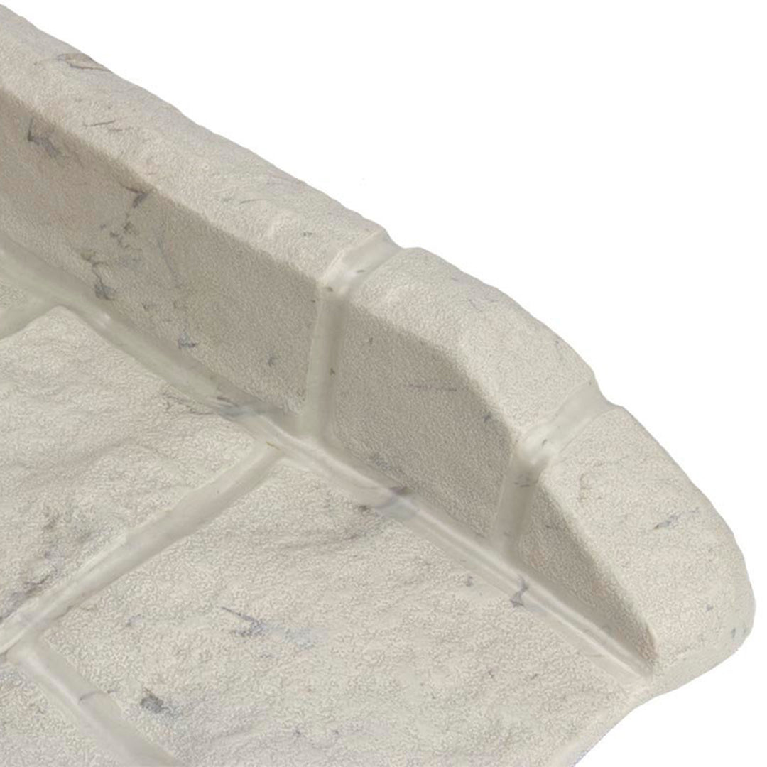 Suncast SB24 Decorative Rain Gutter Downspout Splash Block, Light Taupe (5 Pack) - VMInnovations