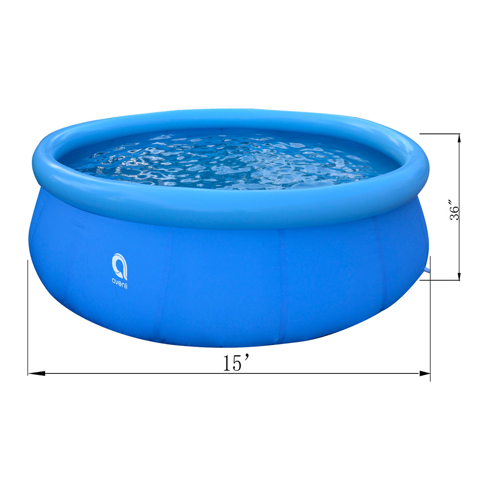 JLeisure 15Ft x 36" Prompt Set Inflatable Outdoor Backyard Swimming Pool(2 Pack) - VMInnovations