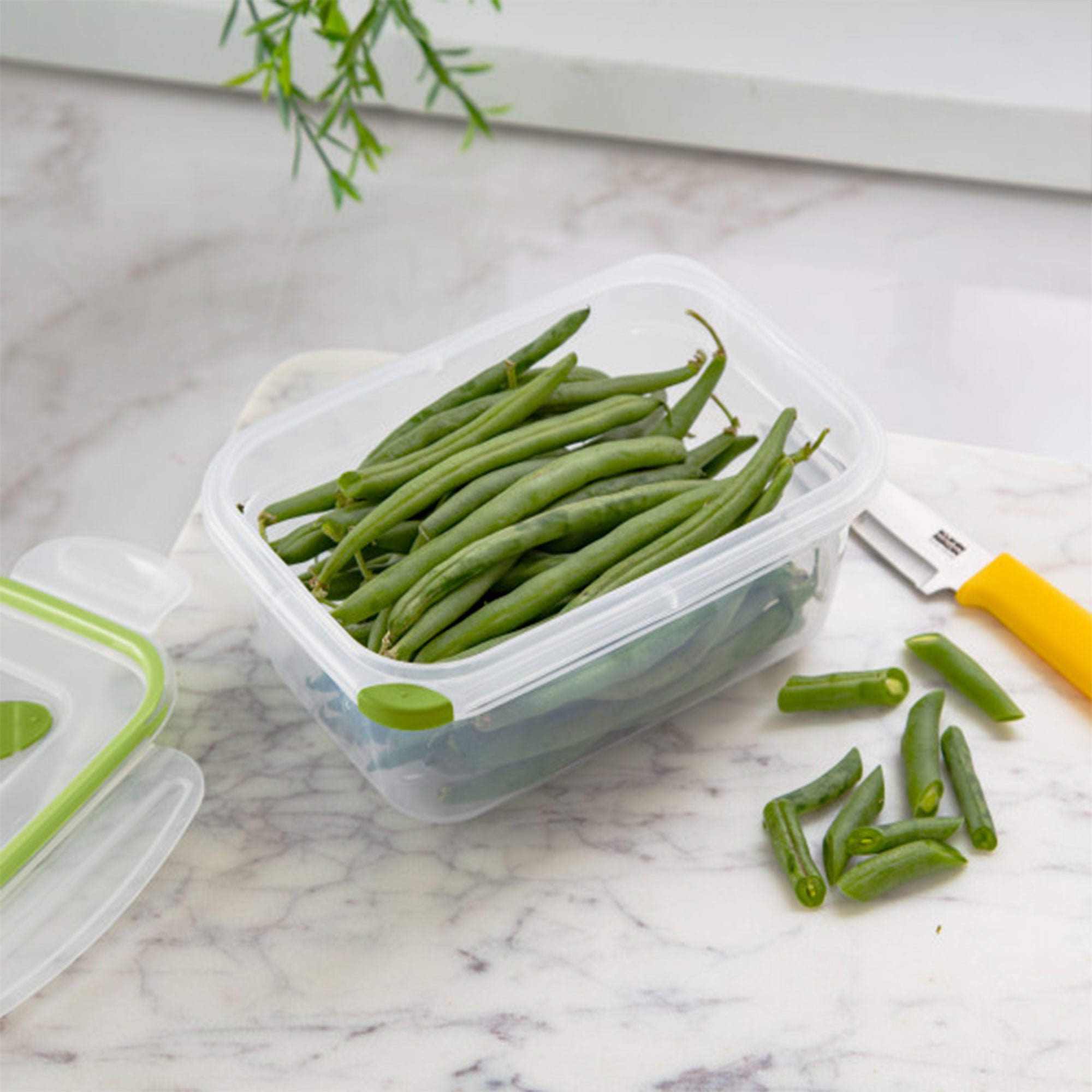 Sterilite 4.5 Cup Rectangle UltraSeal Food Storage Container, Green (18 Pack)