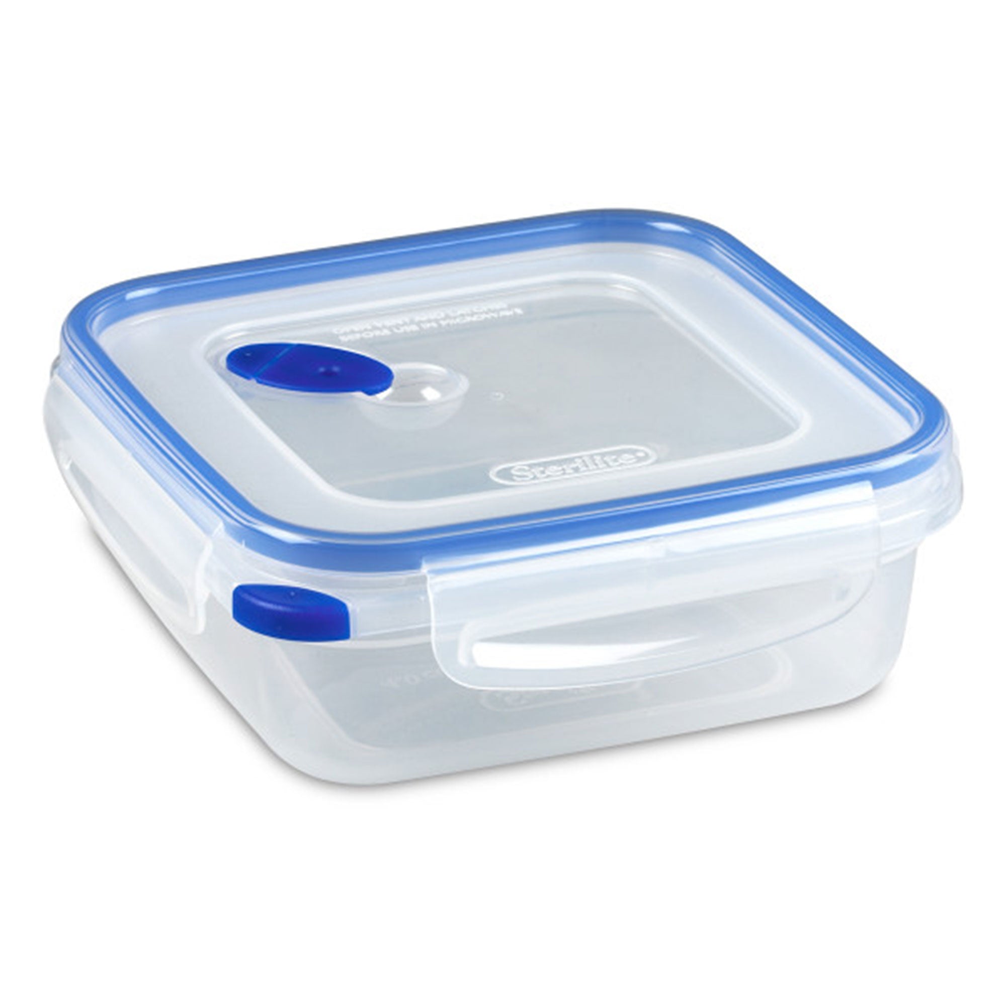 Sterilite 4.0 Cup Square Ultra-Seal Food Storage Container, Blue (6 Pack) - VMInnovations