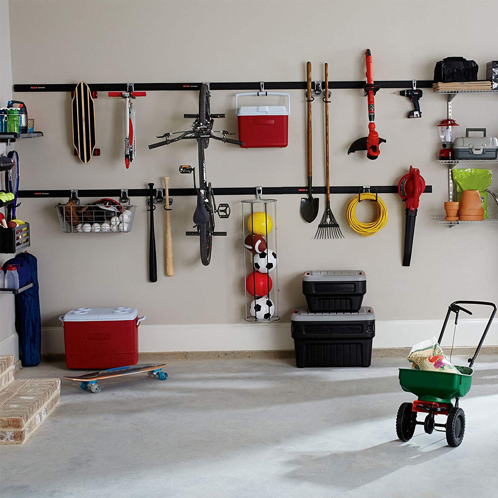 Rubbermaid FastTrack Wall S Hook 2 Handle Organizer Rack for Hand Tools (Used) - VMInnovations