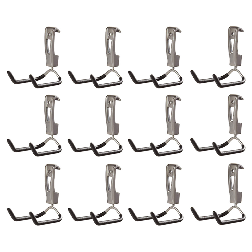 Rubbermaid 1784456 Wall Mounted Rope, Hose Garage Storage Utility Hook (12 Pack) - VMInnovations