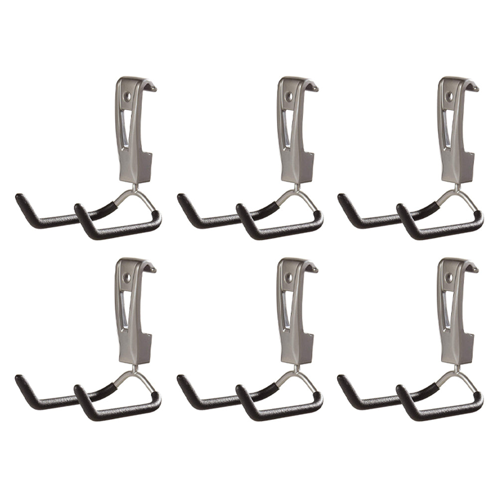 Rubbermaid 1784456 Wall Mounted Rope, Hose Garage Storage Utility Hook (6 Pack) - VMInnovations