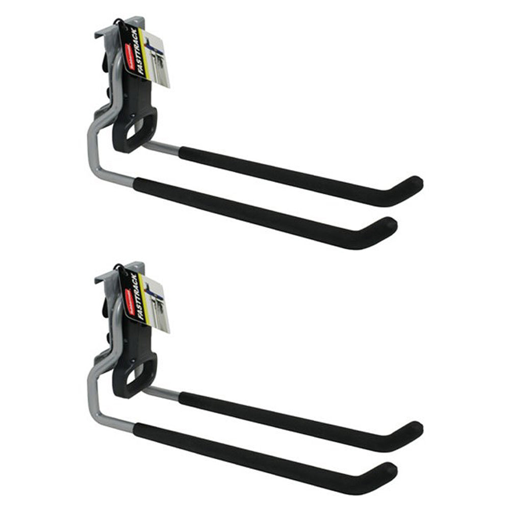 Rubbermaid Fast Track Wall Mounted Garage Storage Utility Multi Hook (2 Pack) - VMInnovations