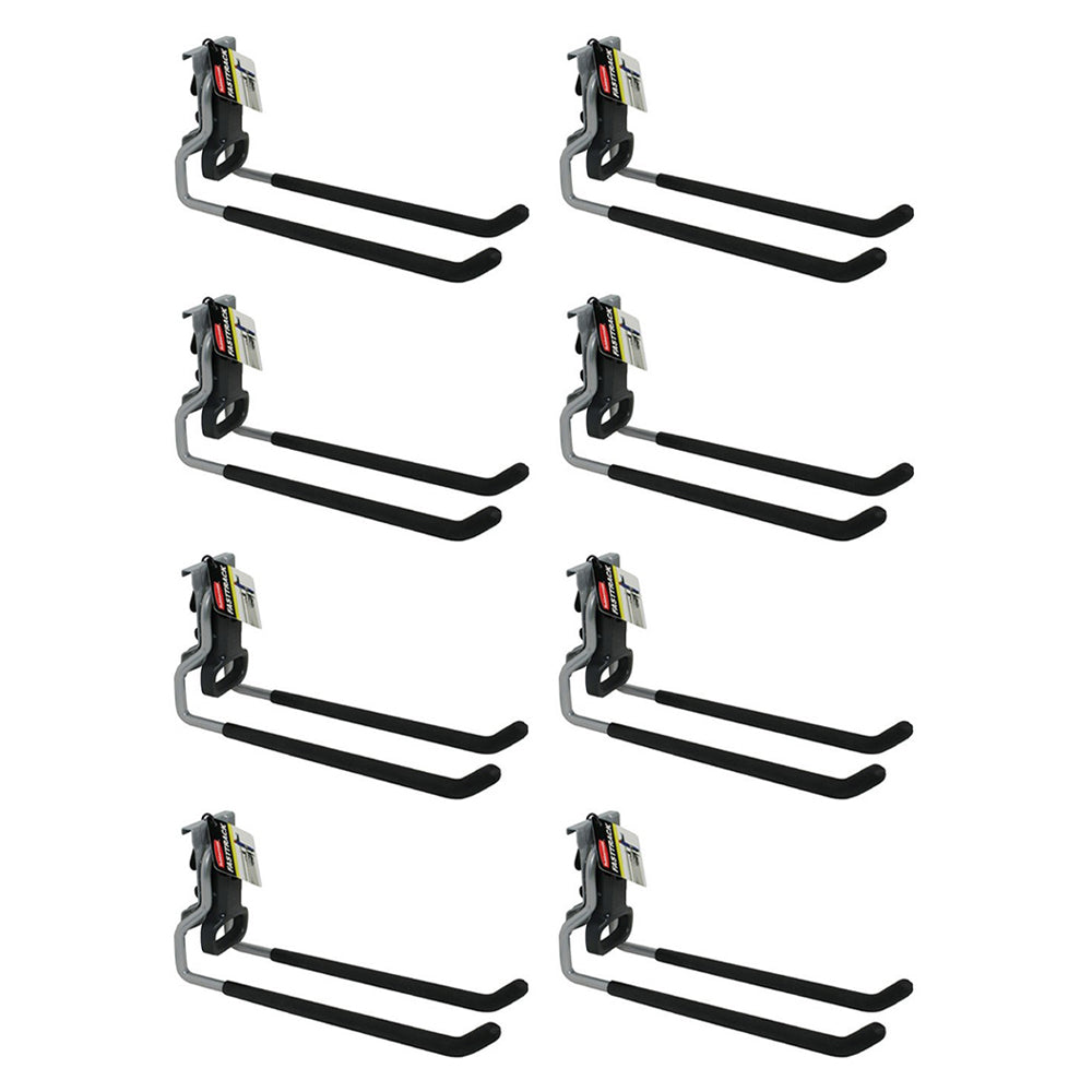 Rubbermaid FastTrack Wall Mounted Garage Storage Utility Multi Hook (8 Pack) - VMInnovations