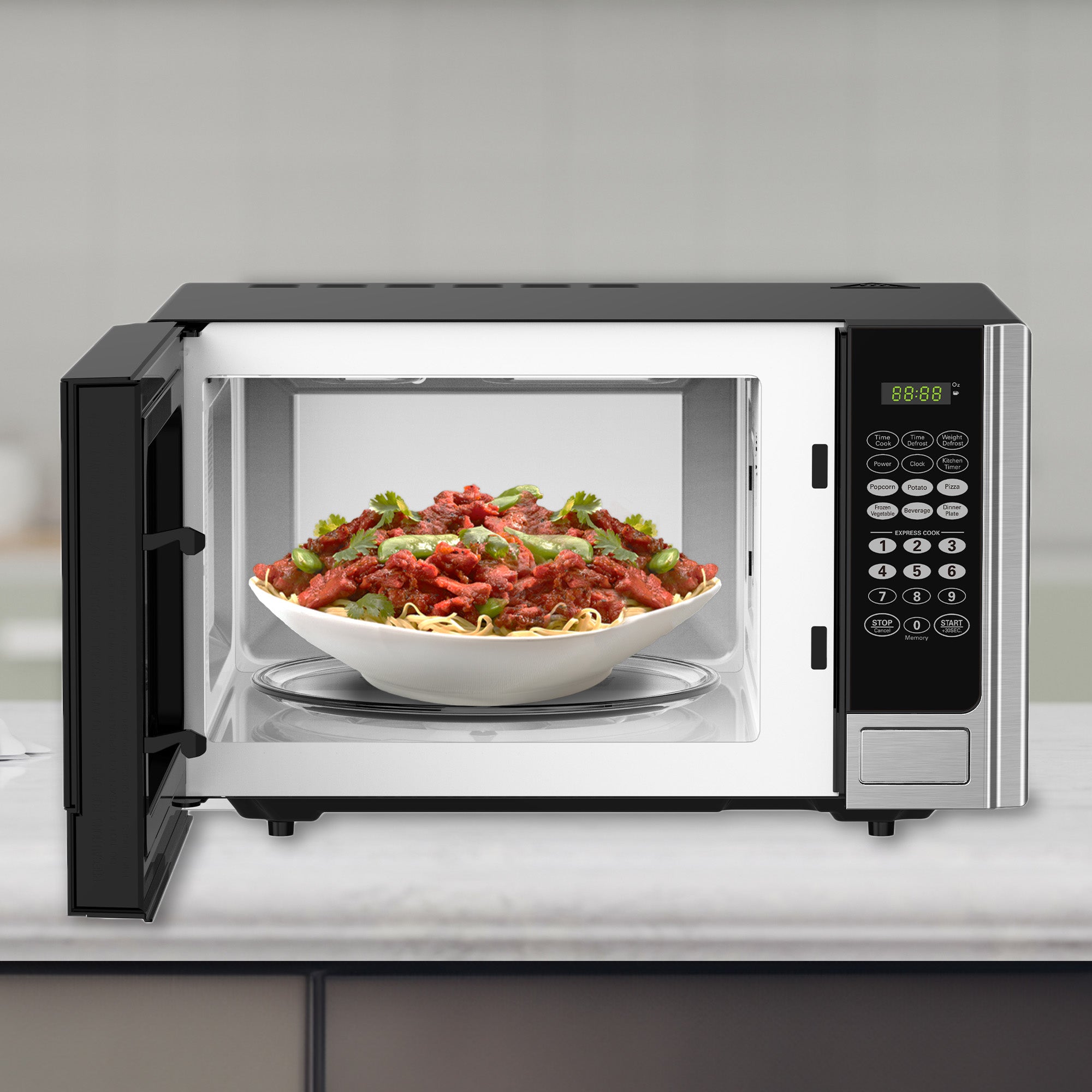 Black and Decker 900 Watt 0.9 Cubic Feet Counter Microwave Oven (Open Box) - VMInnovations