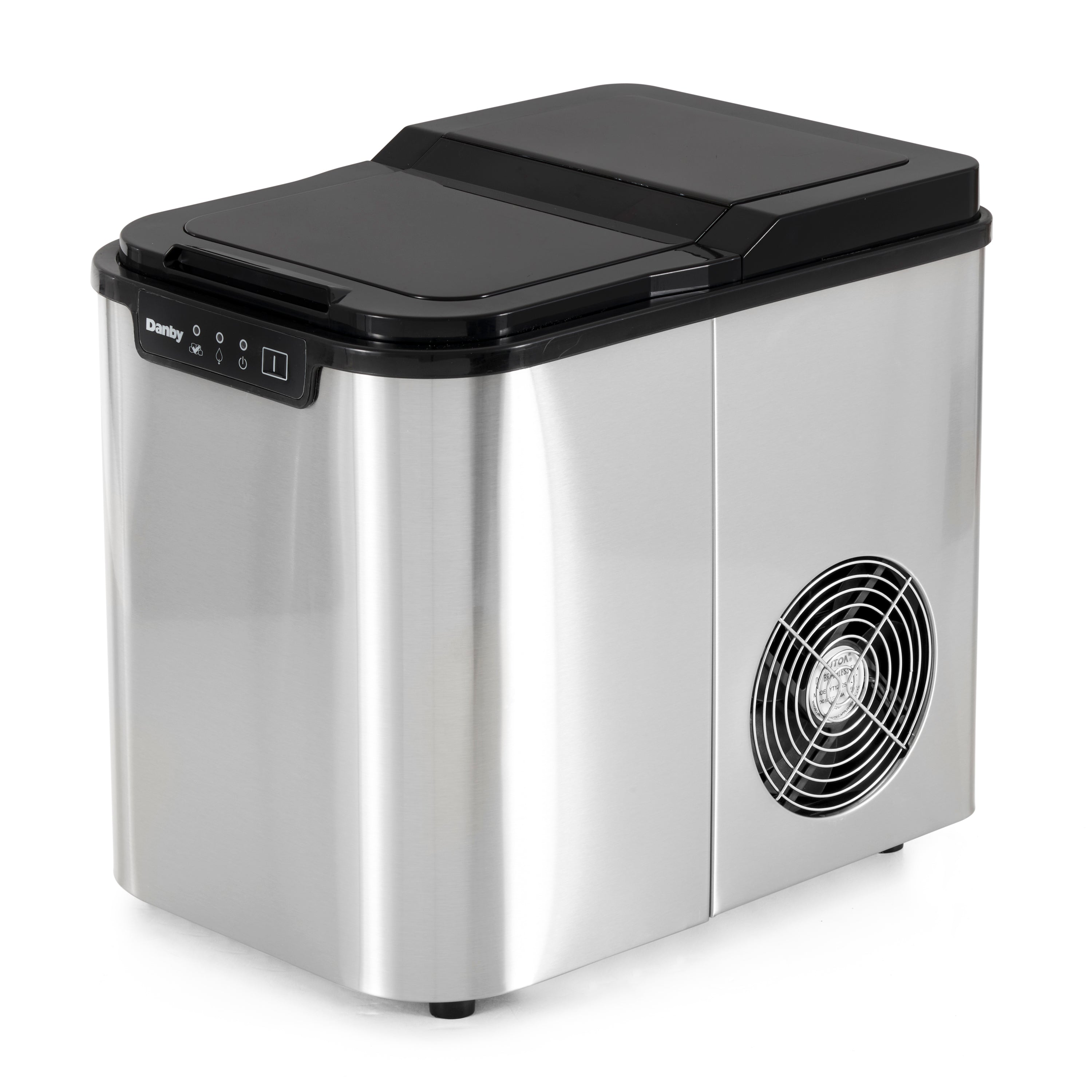 Danby 2-Pound Capacity Electric Self-Cleaning Spotless Steel Ice Maker (Used)