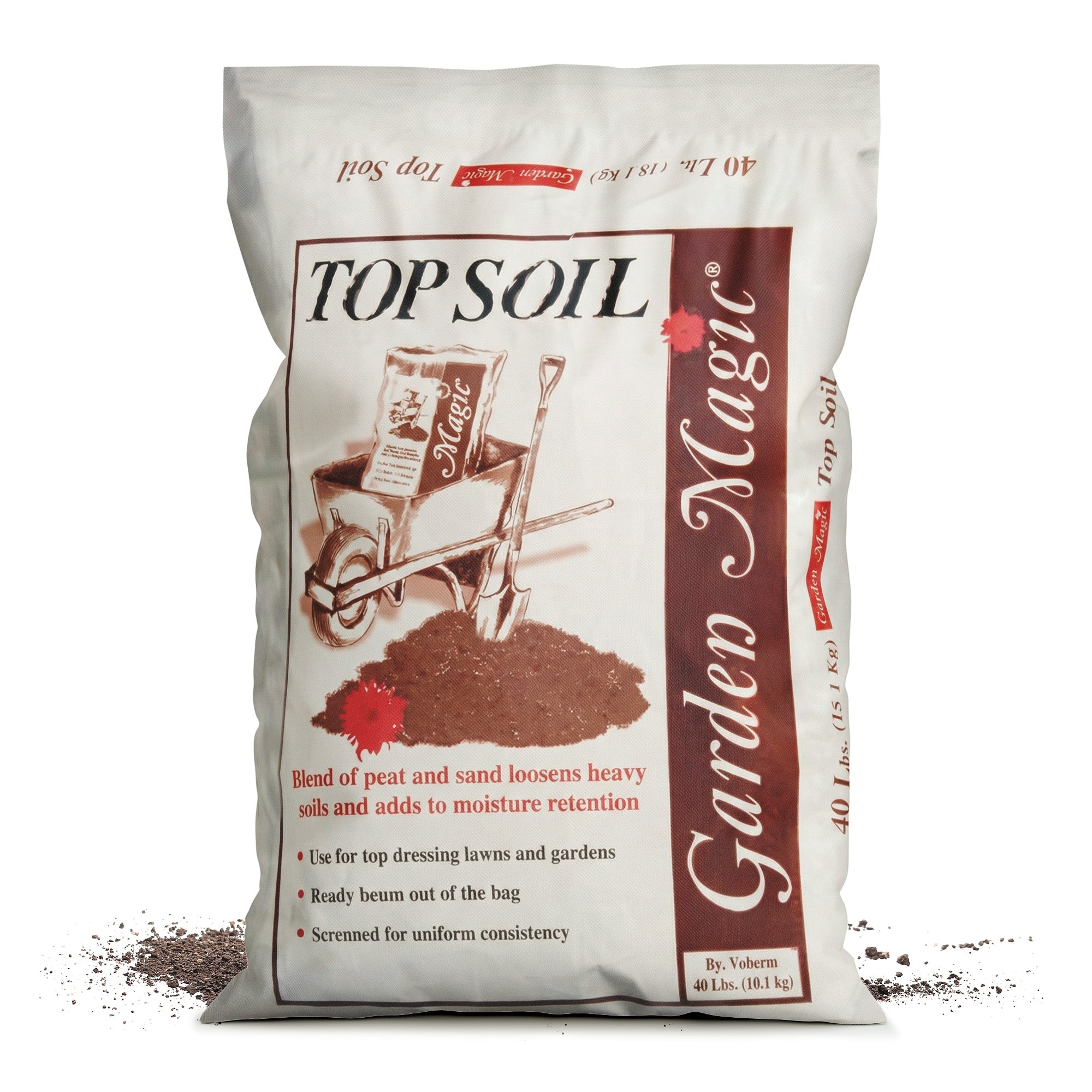 Michigan Peat Garden Magic Organic Planting Potting Soil, 40 Pound Bag (8 Pack) - VMInnovations