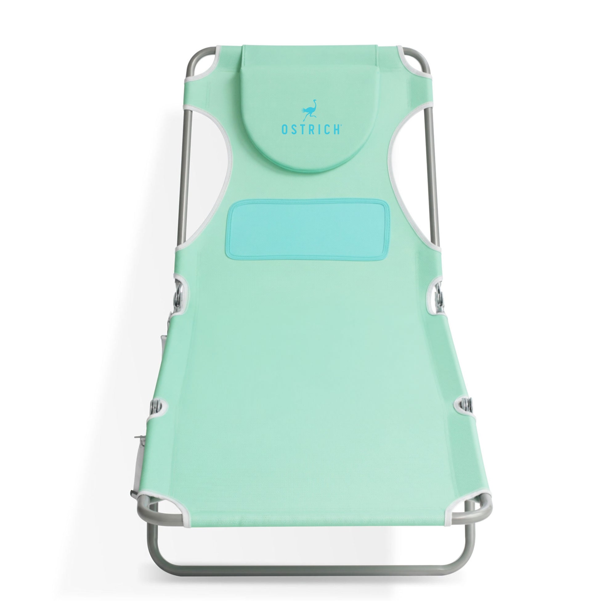 Ostrich Ladies Comfort Lounger, Beach Camping Pool Tanning Chair, Teal (Used) - VMInnovations