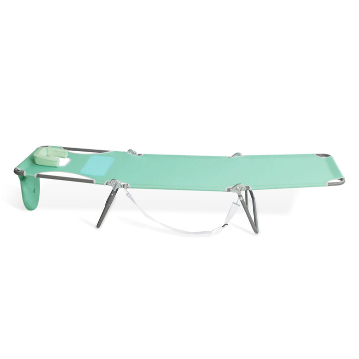 Ostrich Ladies Comfort Lounger, Portable Beach Camping Pool Tanning Chair, Teal - VMInnovations