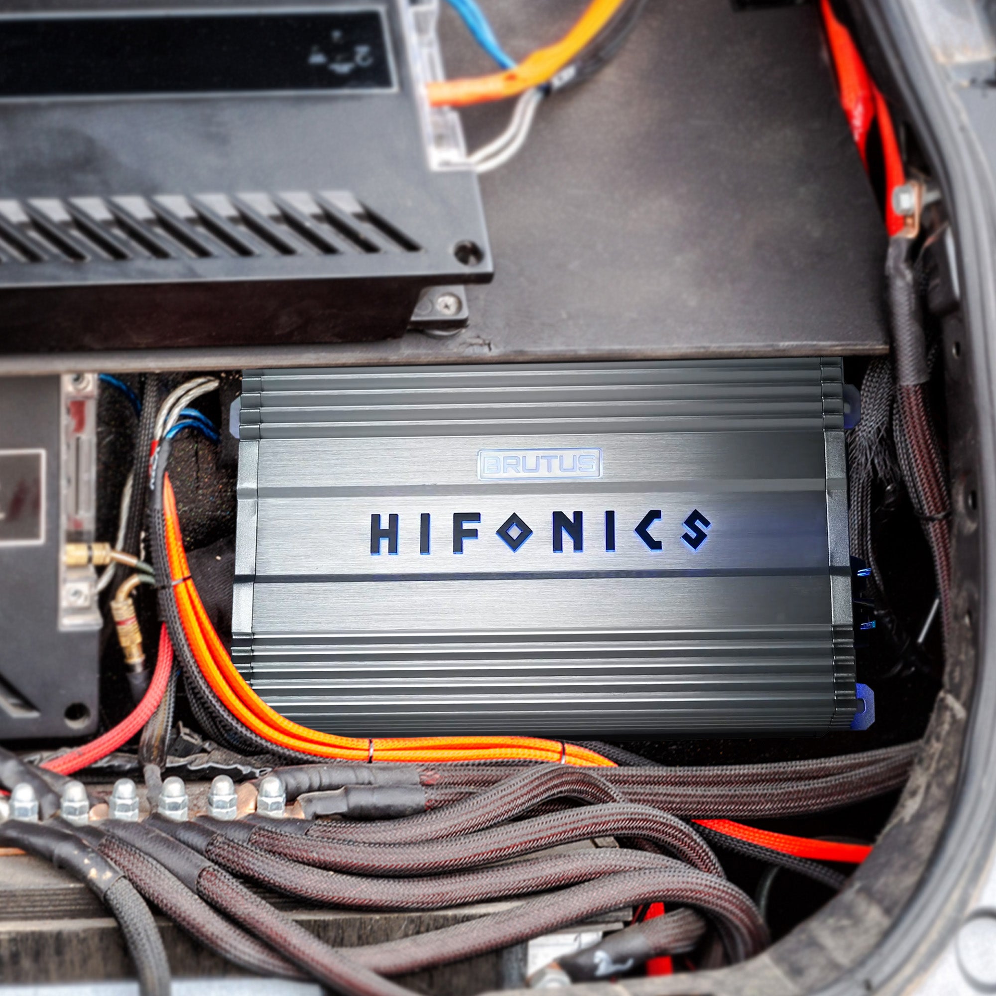Hifonics BG-4000.1D Brutus Gamma Mono D 4000W Car Audio Subwoofer Amp, Bass Knob