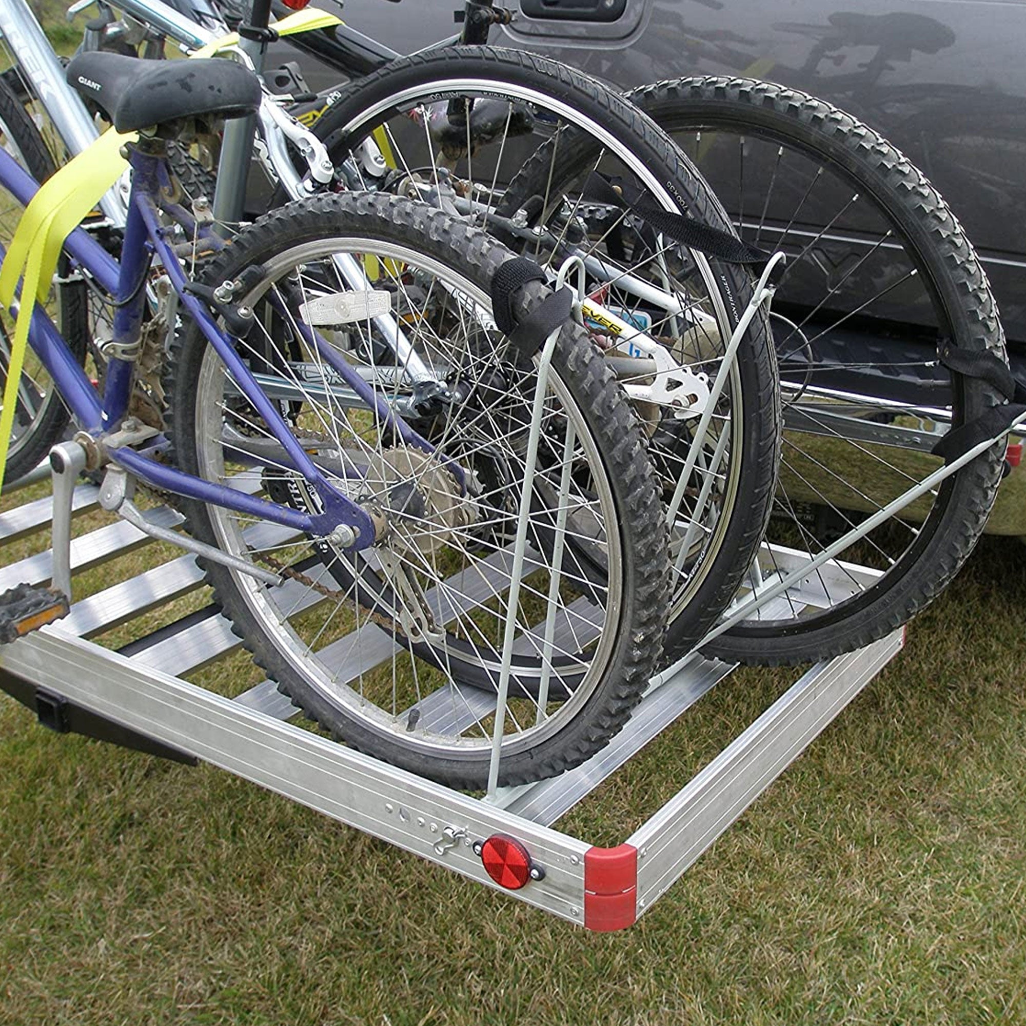 Tow Tuff Heavy Duty 2-in-1 Aluminum Cargo Carrier with Bike Rack (Open Box) - VMInnovations