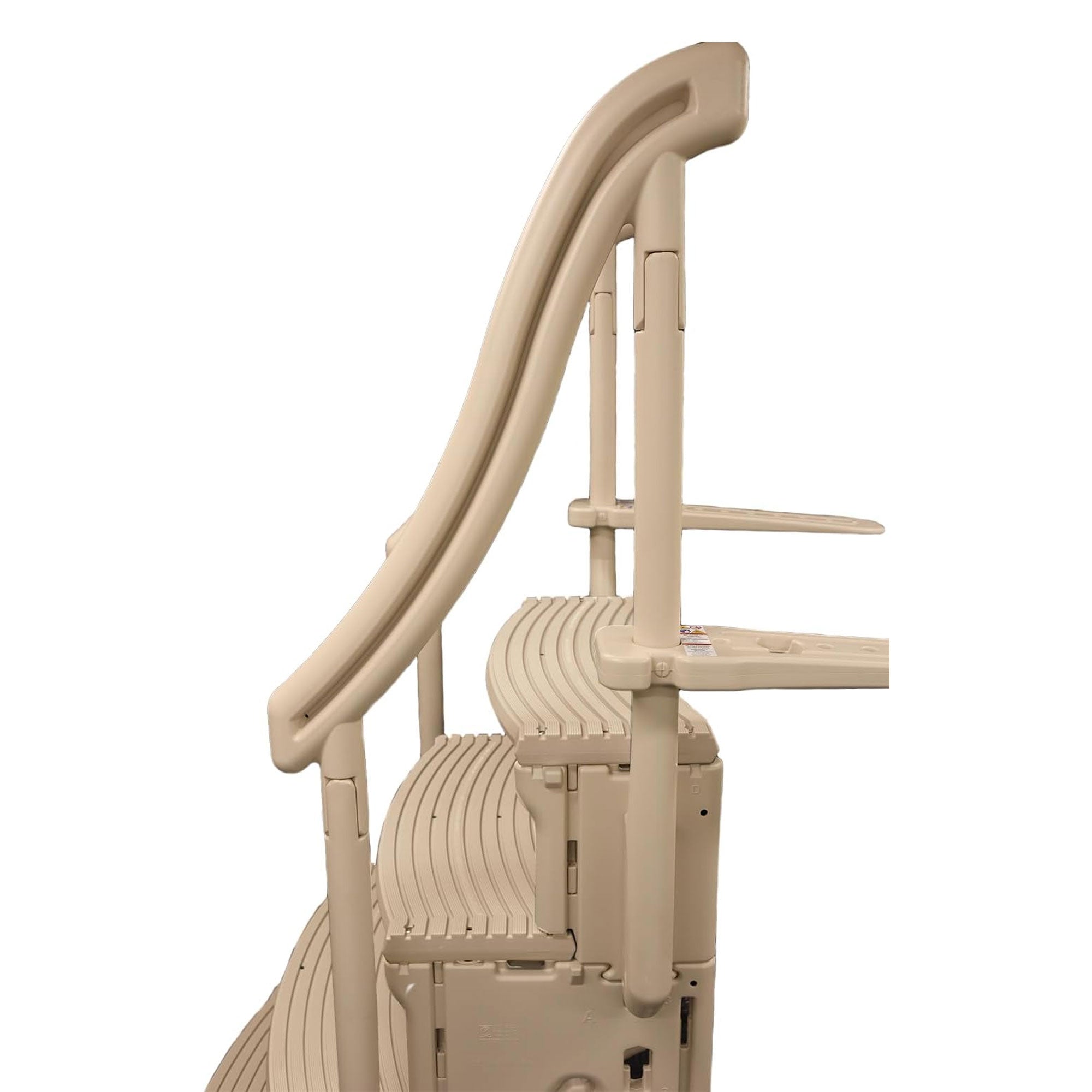 Confer Plastics Above Ground Pool Ladder Stair Step System, Warm Grey (Used) - VMInnovations