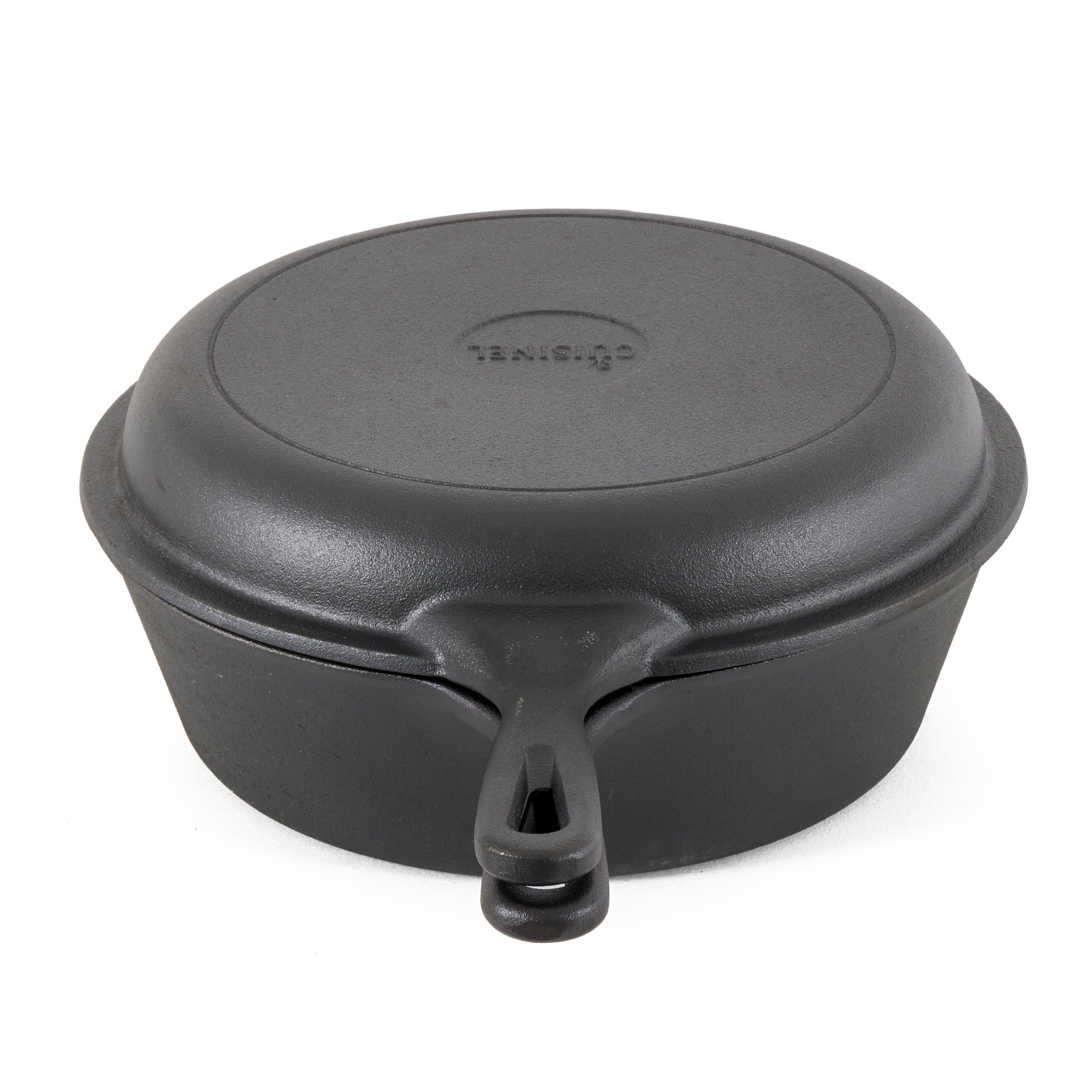Cuisinel Pre-Seasoned Cast Iron Multi Cooker Dutch Oven & Skillet (Open Box)