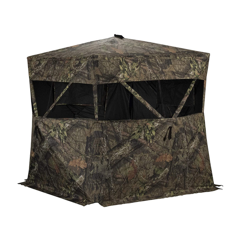 Rhino Blinds R150 3 Person Outside Game Hunting Ground Blind, Mossy Oak (Used)