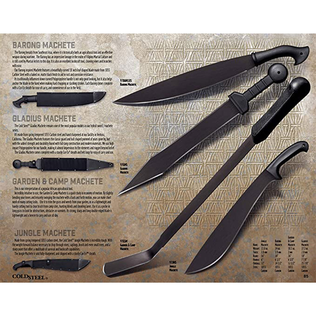 Cold Steel Ancient Roman Gladius Machete Gladiator Sword Replica, 18 Inch Blade - VMInnovations