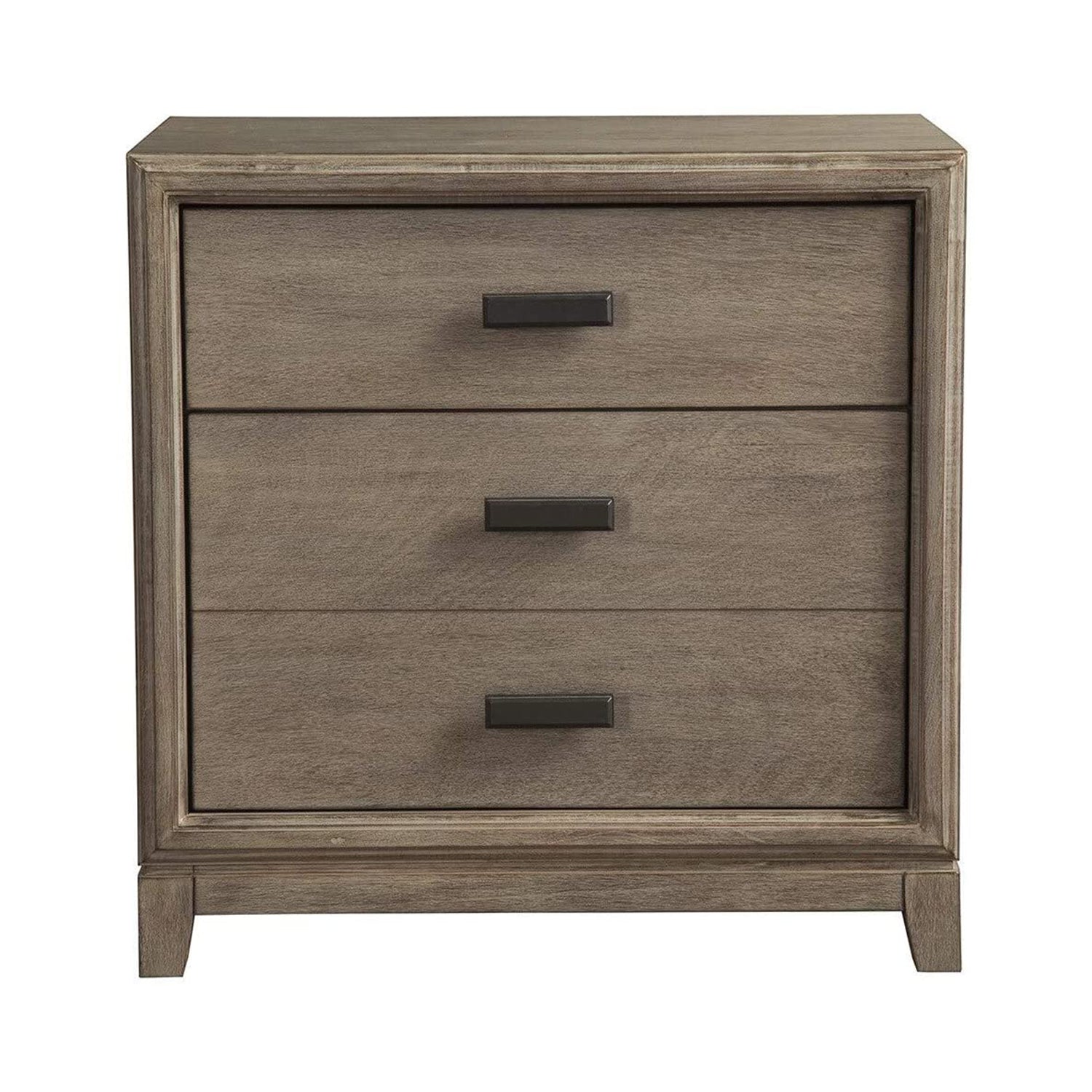 Alpine Furniture Camilla Wood Bed Side Chest Nightstand Antique Gray (For Parts)