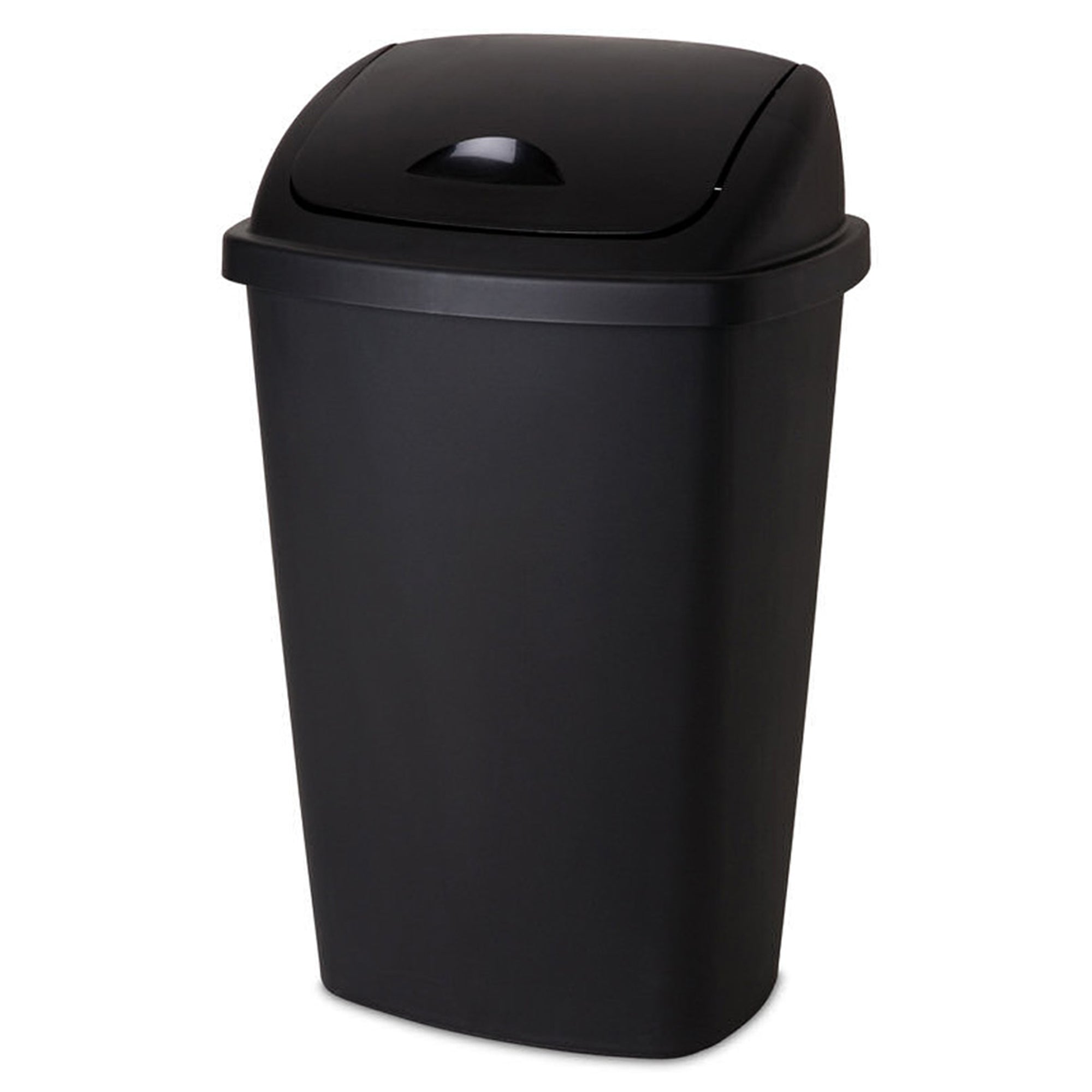 Sterilite 13.2 Gallon Plastic Swing Top Trash Can w/Reinforced Rims, (4 Pack)