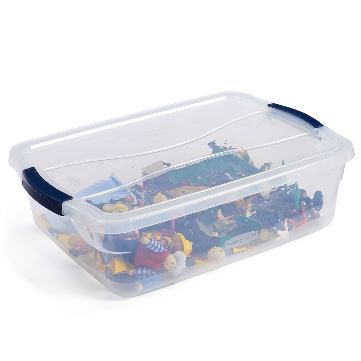 Rubbermaid Cleverstore 16 Quart Storage Tote Container with Lid (6 Pack) (Used) - VMInnovations