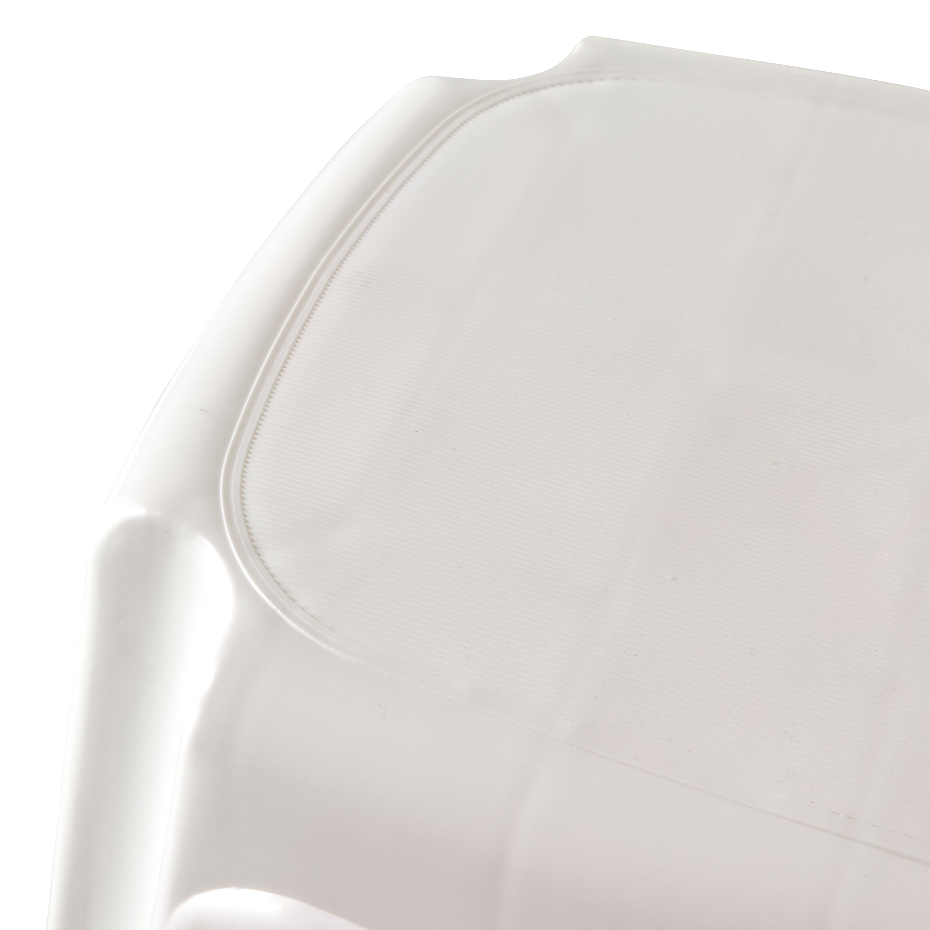 Gracious Living Non Slip 9.5" Rubber 1 Step Home Step Stool, White (Open Box)