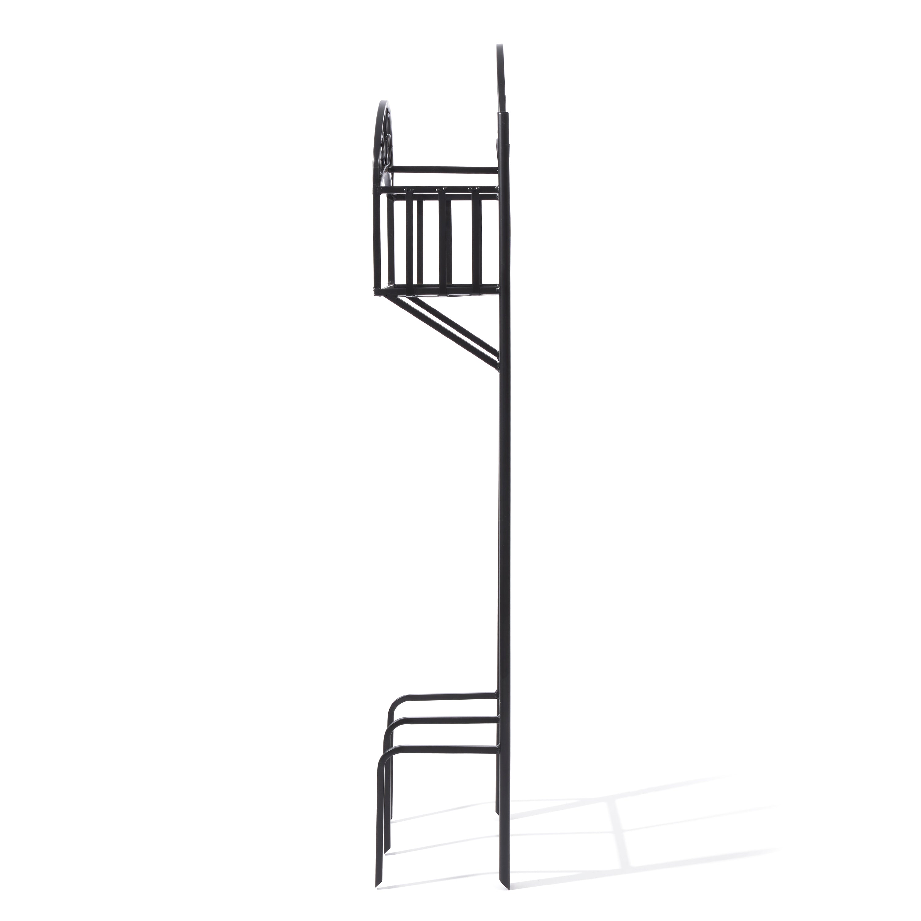 Liberty Garden 5-Prong Gauge Steel Scroll Water Hose Stand w/ Shelf (Open Box) - VMInnovations