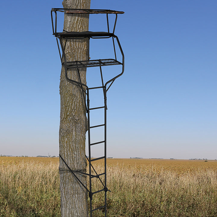 Big Game Guardian XLT 18 Foot 2 Person Deer Hunting Ladder Climbing Tree Stand - VMInnovations