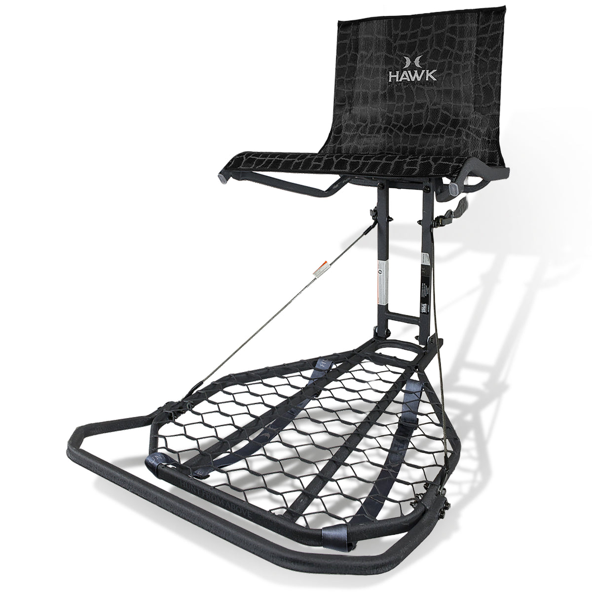 Hawk Kickback LVL Steel Hang-On Tree Stand w/ Leg Extension Footrest (Open Box)