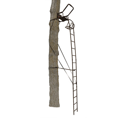 Big Game Warrior Lightweight Portable Hunting Tree Stand Ladder, 17' (Open Box)