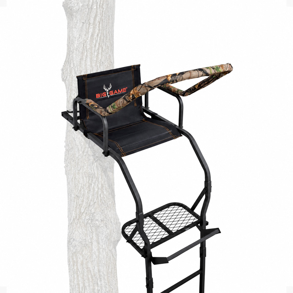Big Game Warrior DXT 17 Foot 1 Person Deer Hunting Ladder Climbing Tree Stand